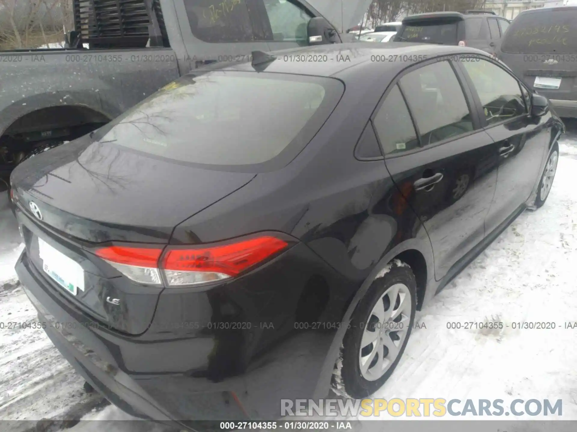 4 Photograph of a damaged car JTDEPRAE1LJ045317 TOYOTA COROLLA 2020