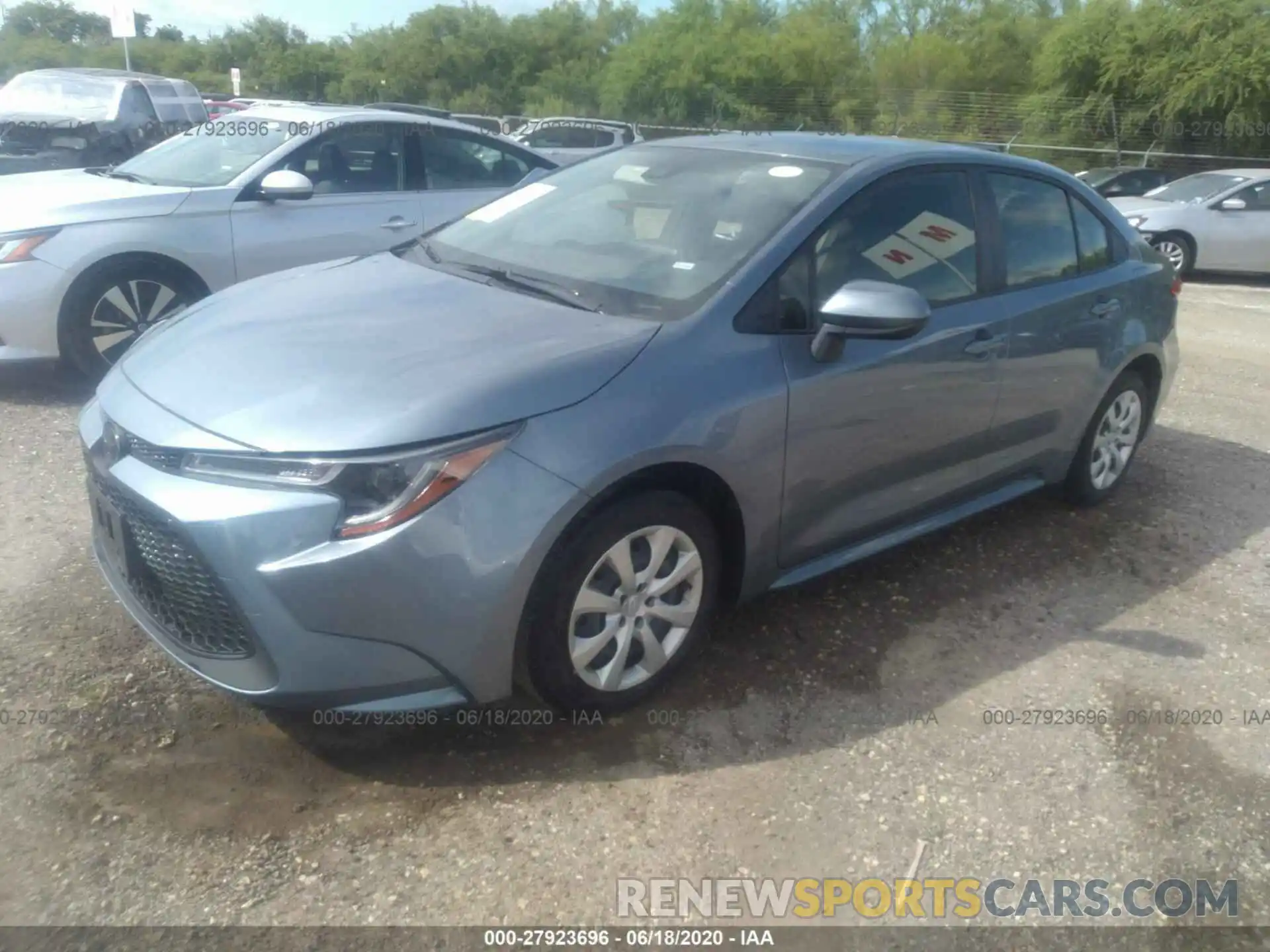 2 Photograph of a damaged car JTDEPRAE1LJ045415 TOYOTA COROLLA 2020