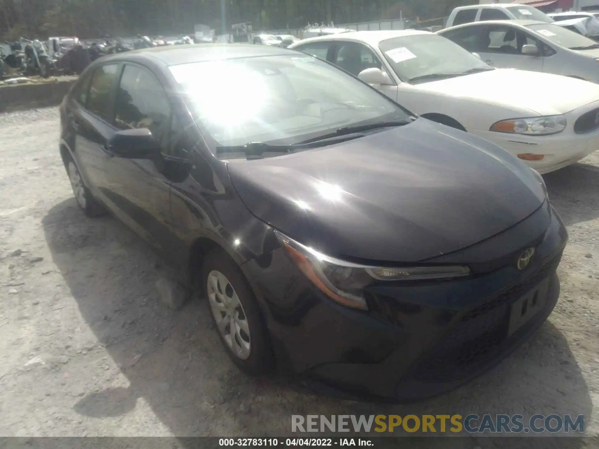 1 Photograph of a damaged car JTDEPRAE1LJ045432 TOYOTA COROLLA 2020