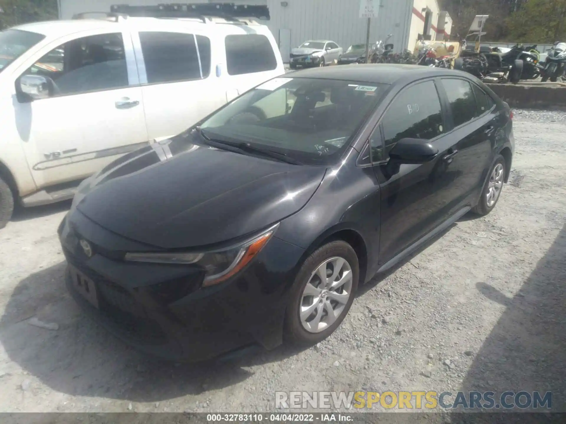 2 Photograph of a damaged car JTDEPRAE1LJ045432 TOYOTA COROLLA 2020