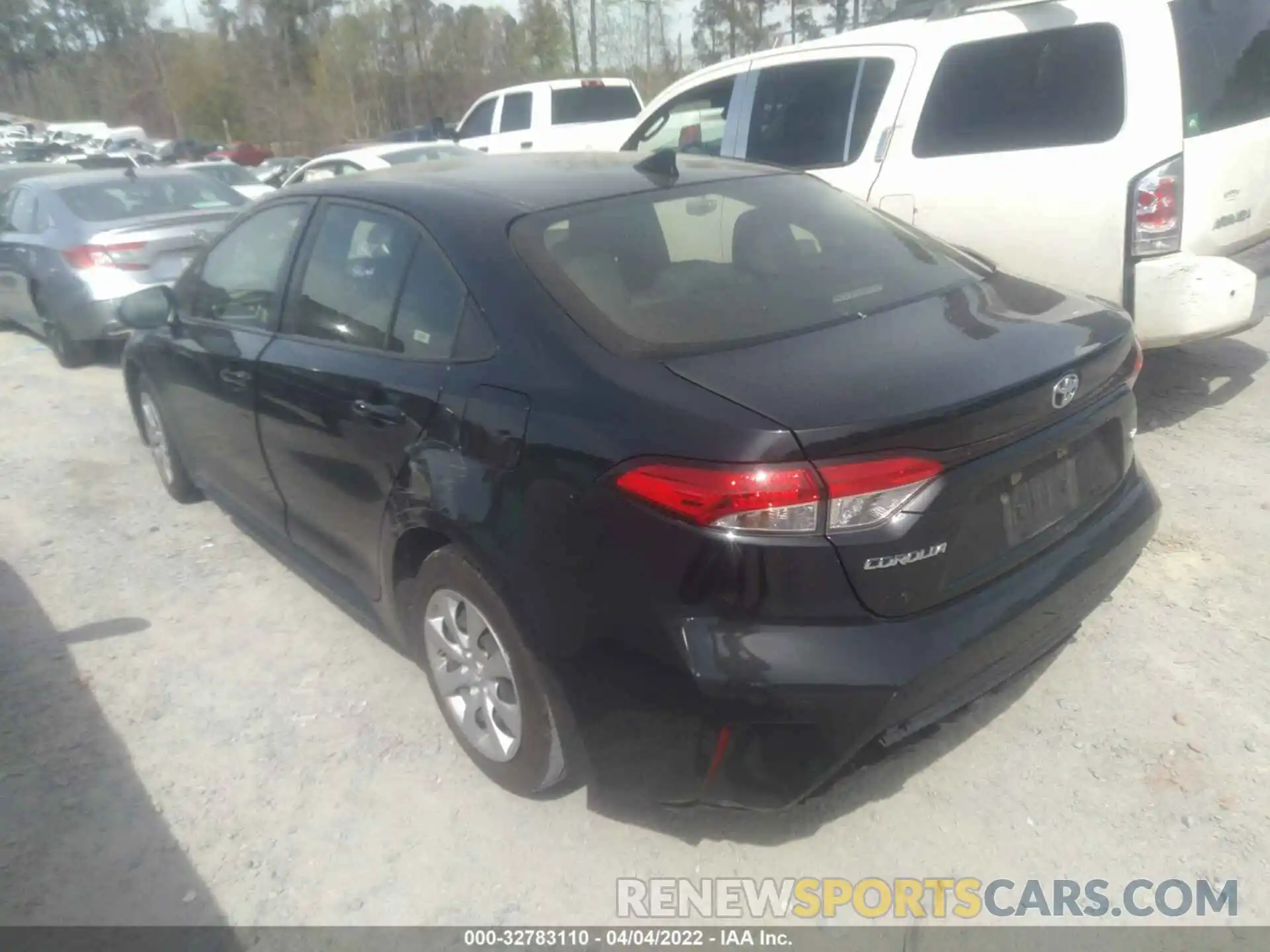 3 Photograph of a damaged car JTDEPRAE1LJ045432 TOYOTA COROLLA 2020