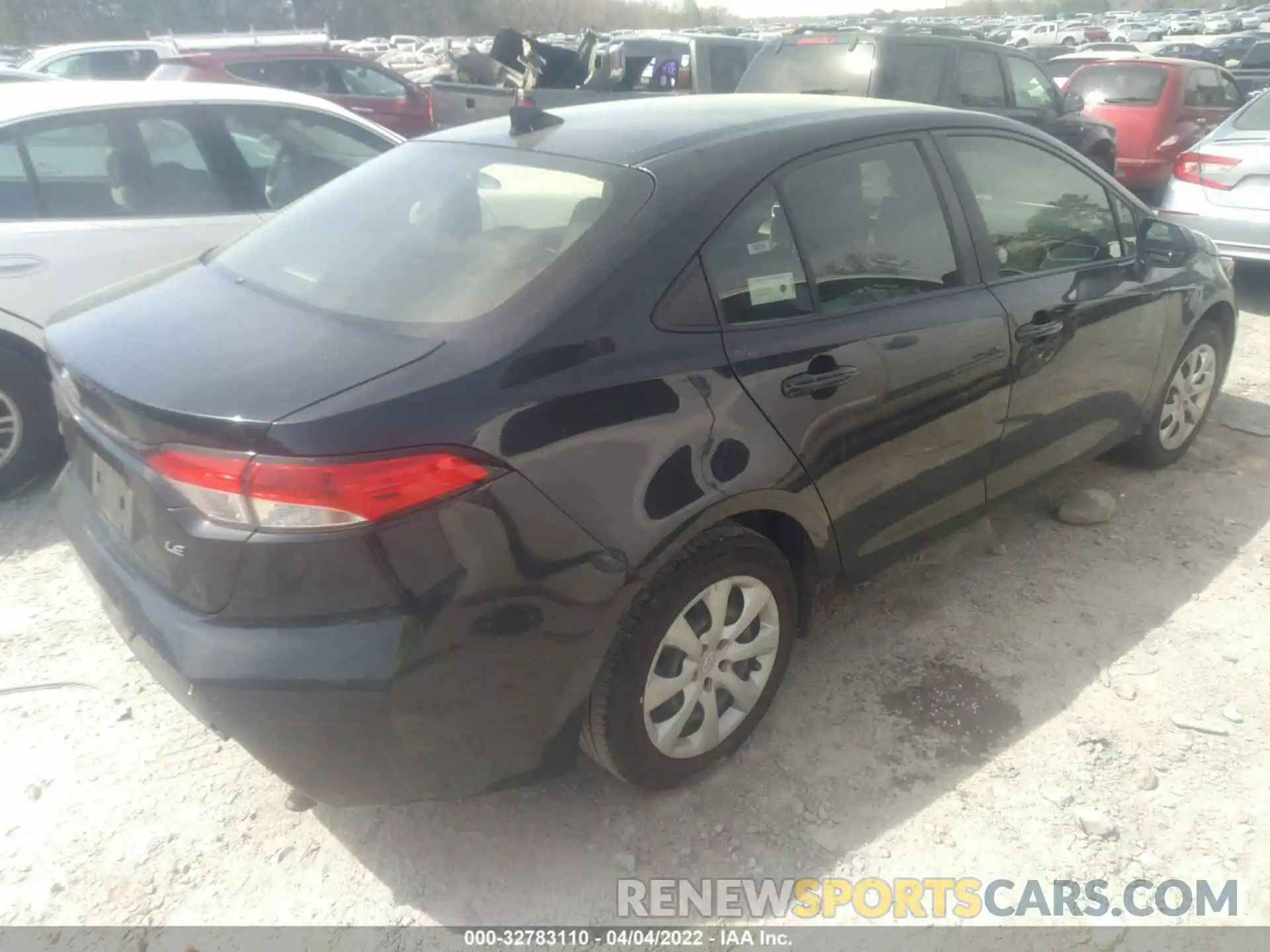 4 Photograph of a damaged car JTDEPRAE1LJ045432 TOYOTA COROLLA 2020