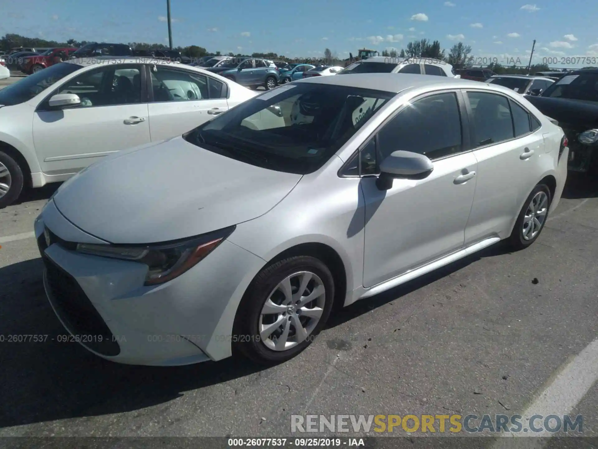 2 Photograph of a damaged car JTDEPRAE1LJ045690 TOYOTA COROLLA 2020