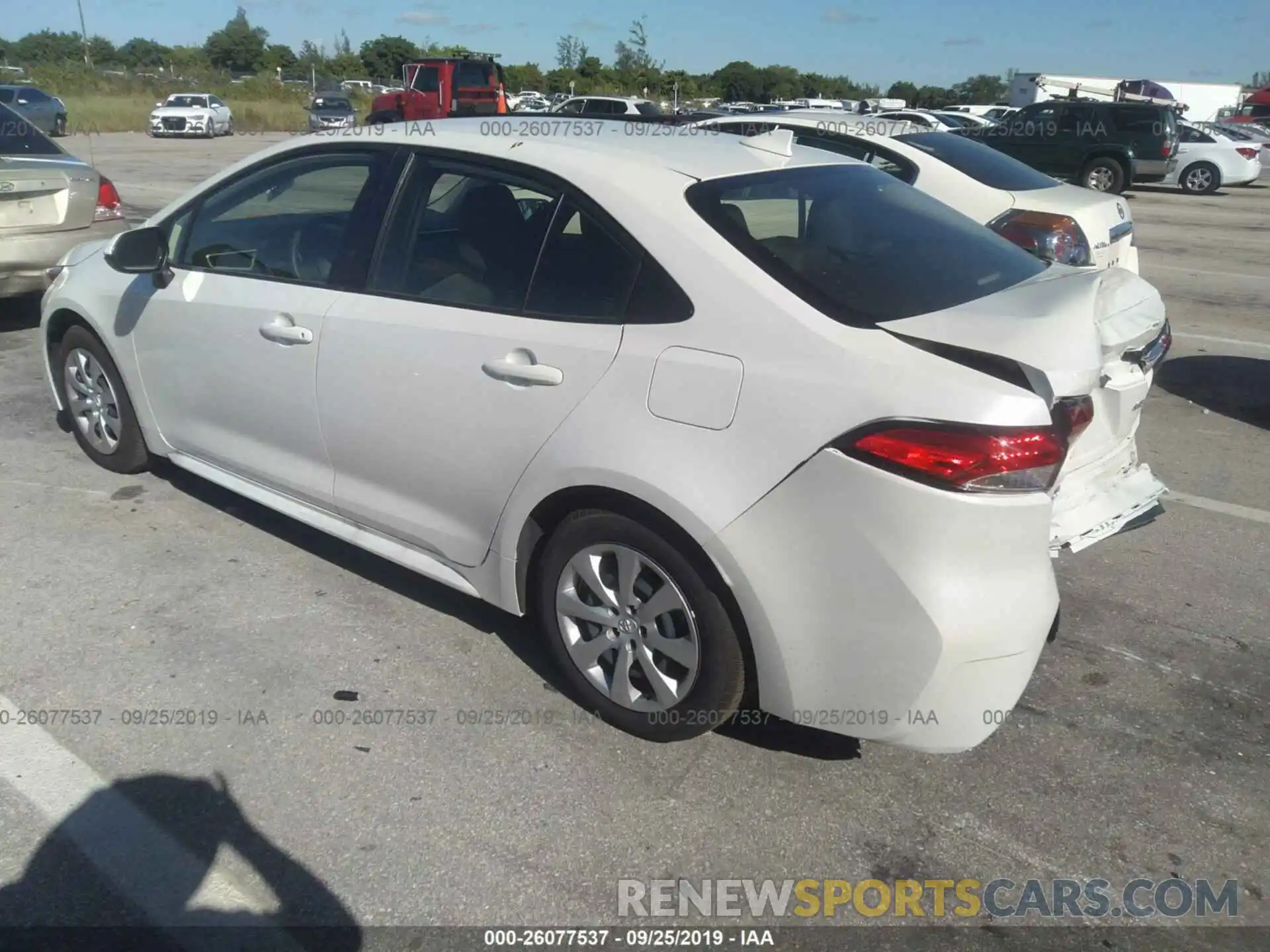 3 Photograph of a damaged car JTDEPRAE1LJ045690 TOYOTA COROLLA 2020