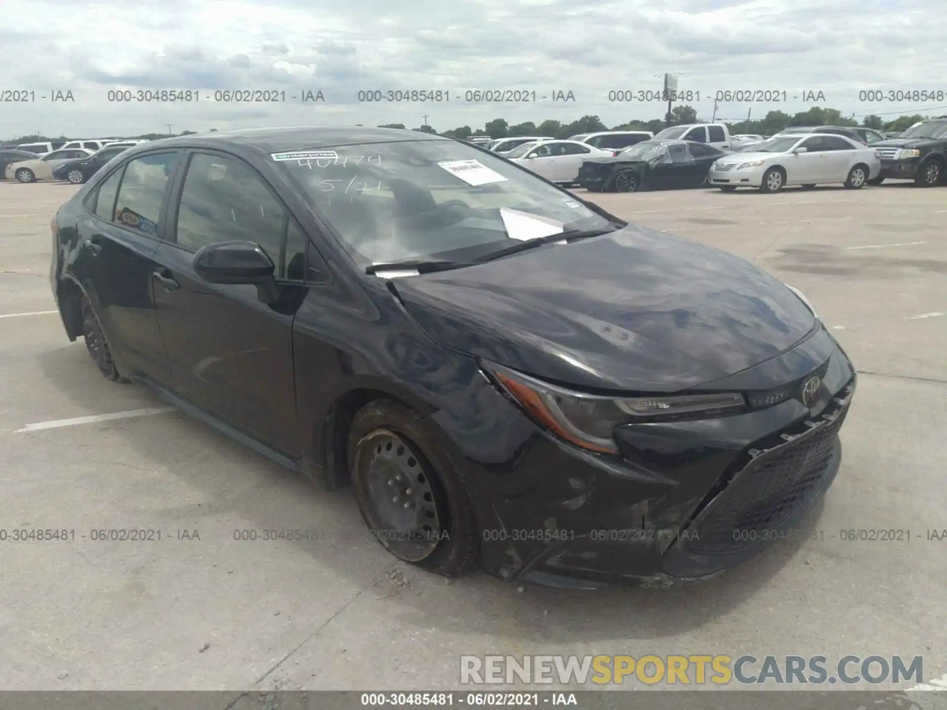 1 Photograph of a damaged car JTDEPRAE1LJ046001 TOYOTA COROLLA 2020