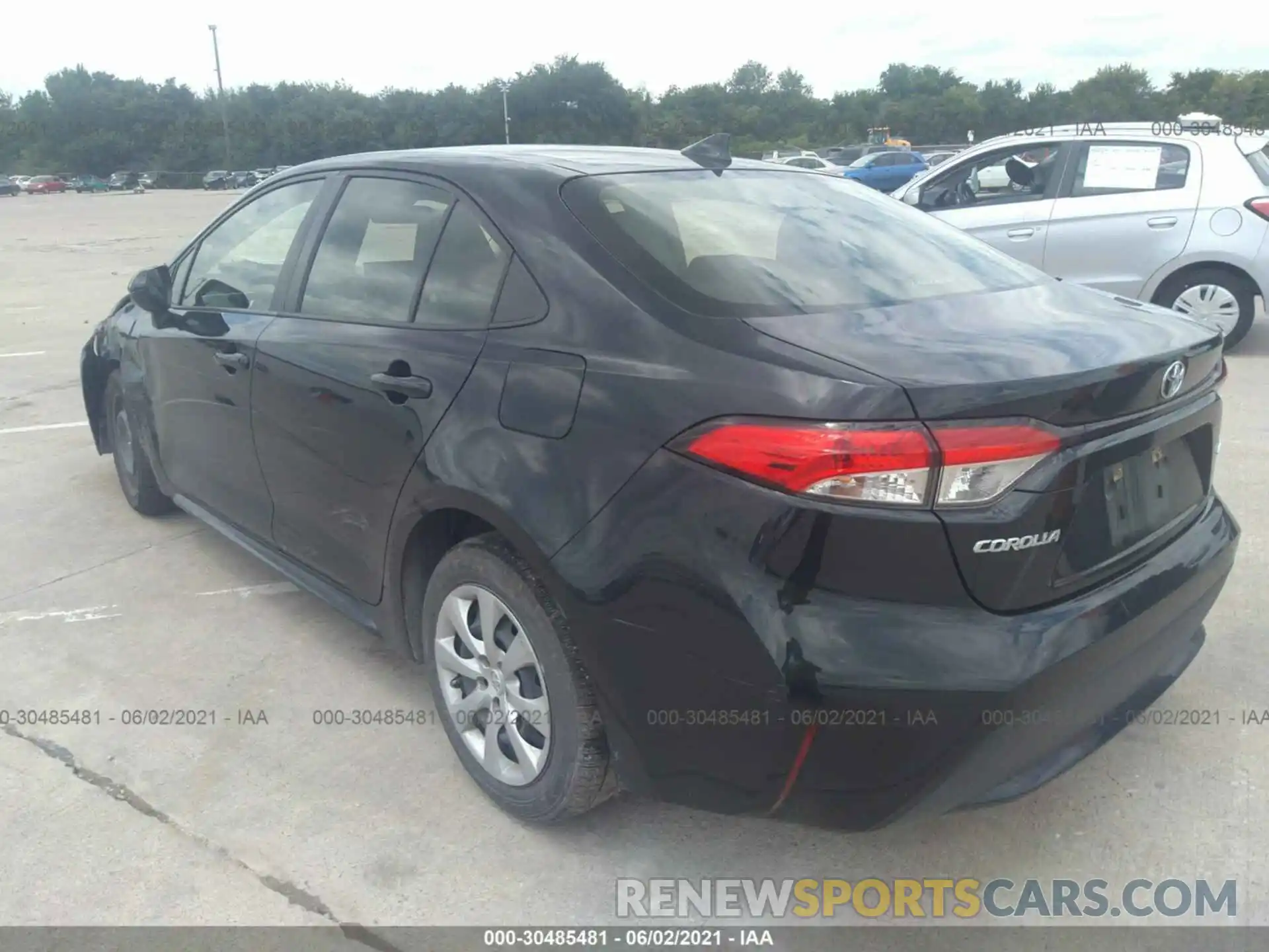 3 Photograph of a damaged car JTDEPRAE1LJ046001 TOYOTA COROLLA 2020