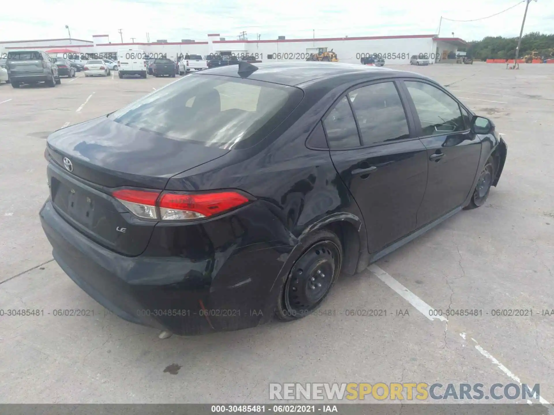 4 Photograph of a damaged car JTDEPRAE1LJ046001 TOYOTA COROLLA 2020