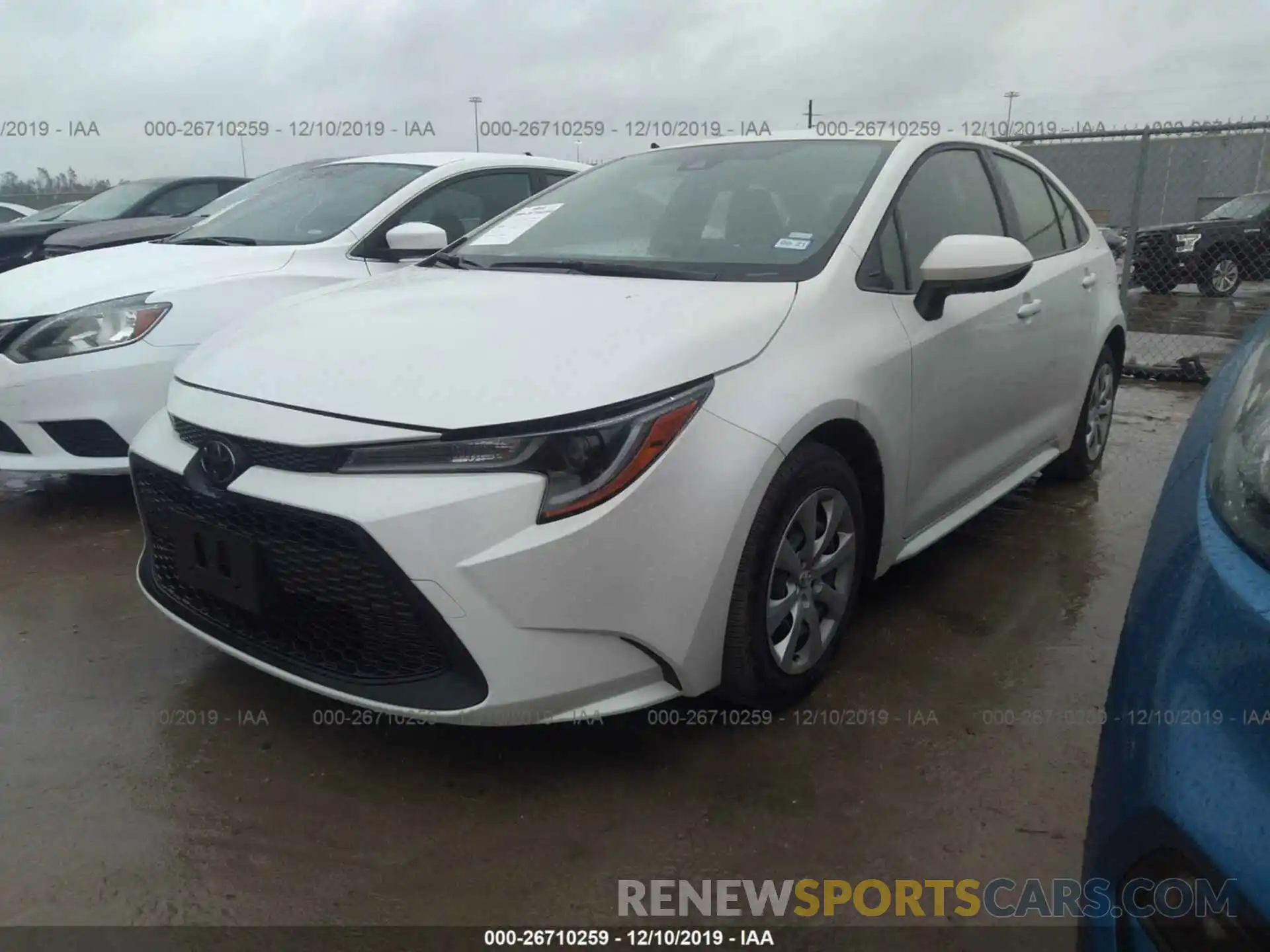 2 Photograph of a damaged car JTDEPRAE1LJ046077 TOYOTA COROLLA 2020