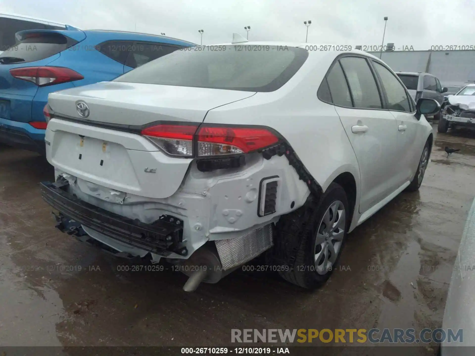 4 Photograph of a damaged car JTDEPRAE1LJ046077 TOYOTA COROLLA 2020