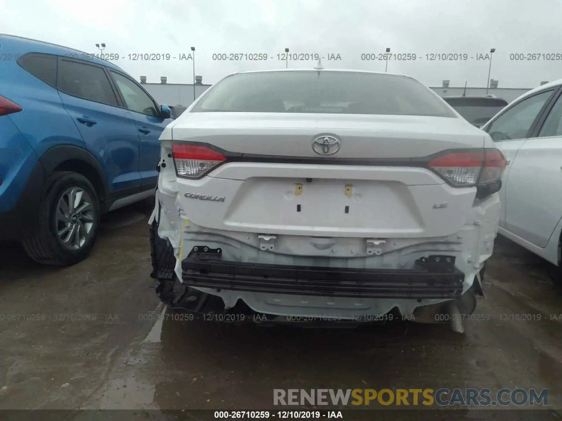 6 Photograph of a damaged car JTDEPRAE1LJ046077 TOYOTA COROLLA 2020