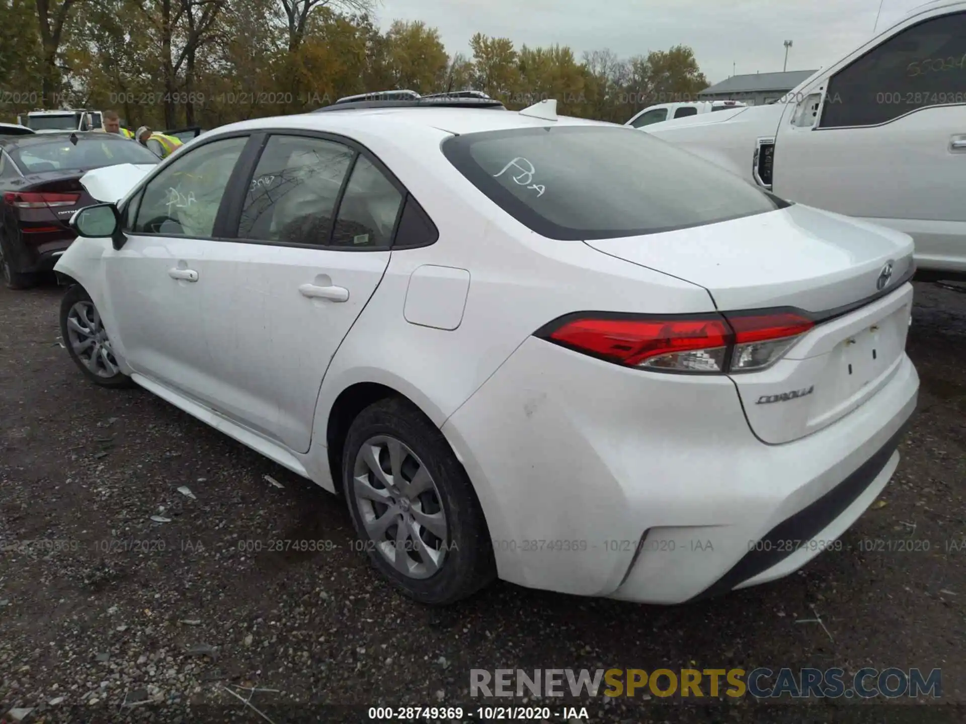 3 Photograph of a damaged car JTDEPRAE1LJ046094 TOYOTA COROLLA 2020