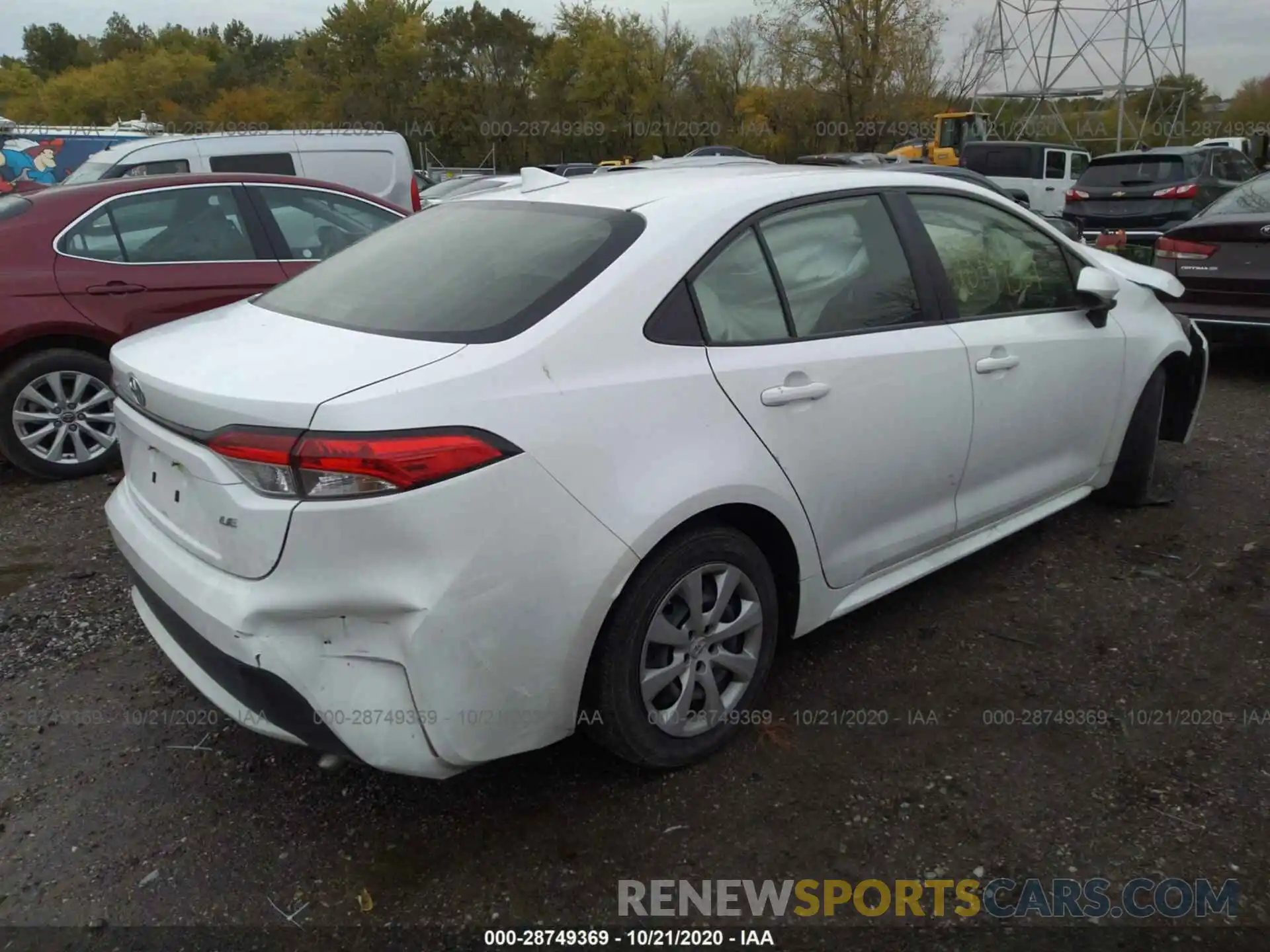 4 Photograph of a damaged car JTDEPRAE1LJ046094 TOYOTA COROLLA 2020