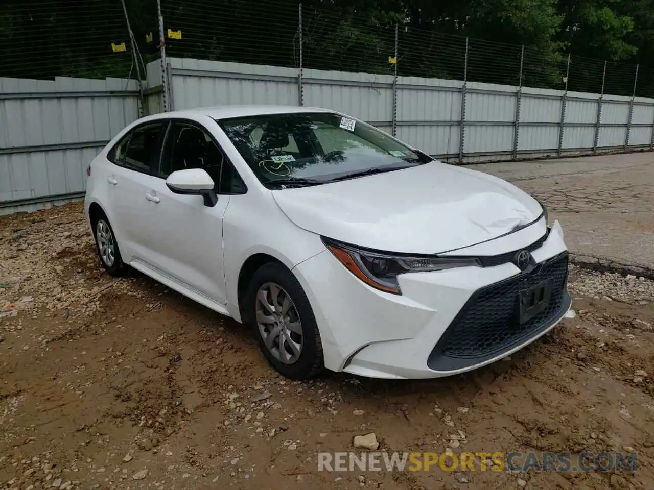 1 Photograph of a damaged car JTDEPRAE1LJ046662 TOYOTA COROLLA 2020