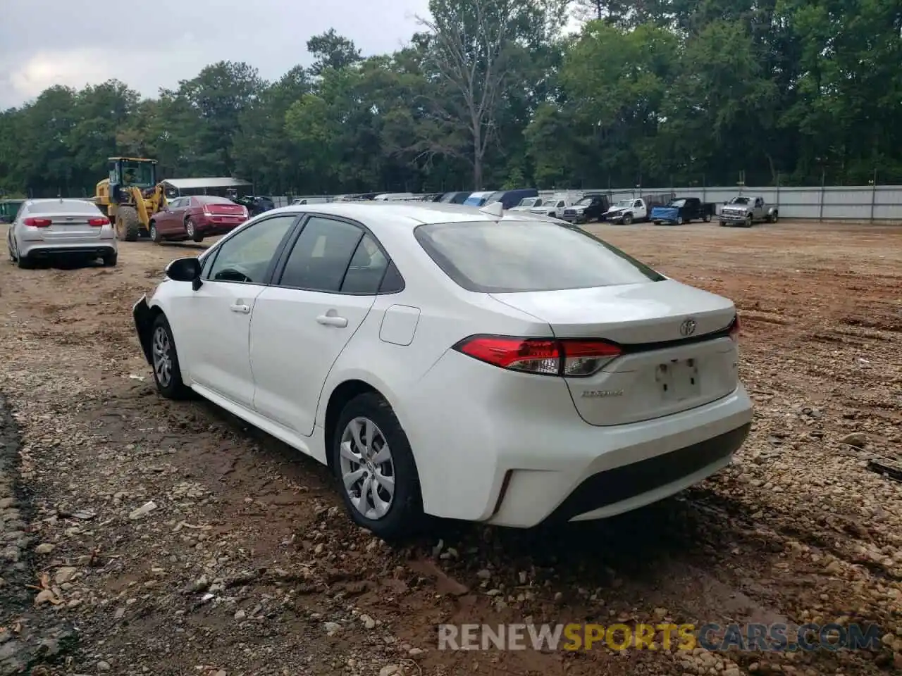 3 Photograph of a damaged car JTDEPRAE1LJ046662 TOYOTA COROLLA 2020