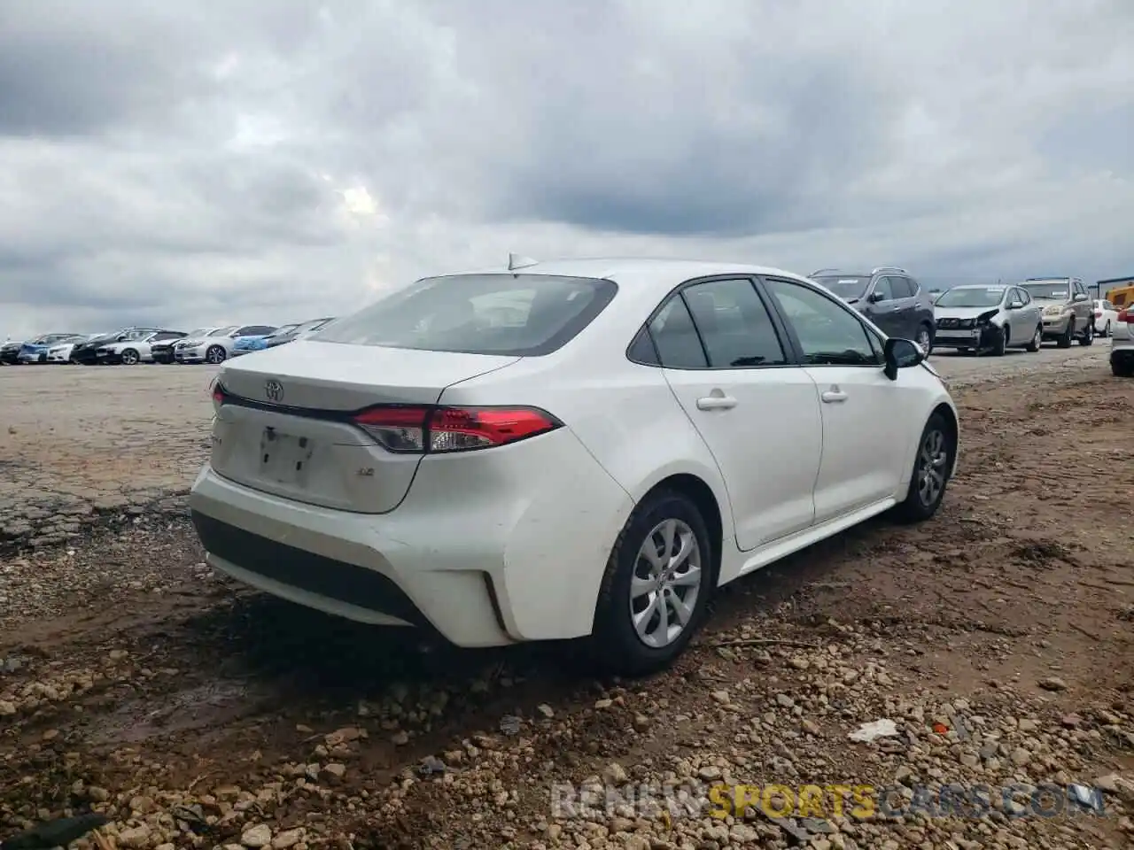 4 Photograph of a damaged car JTDEPRAE1LJ046662 TOYOTA COROLLA 2020