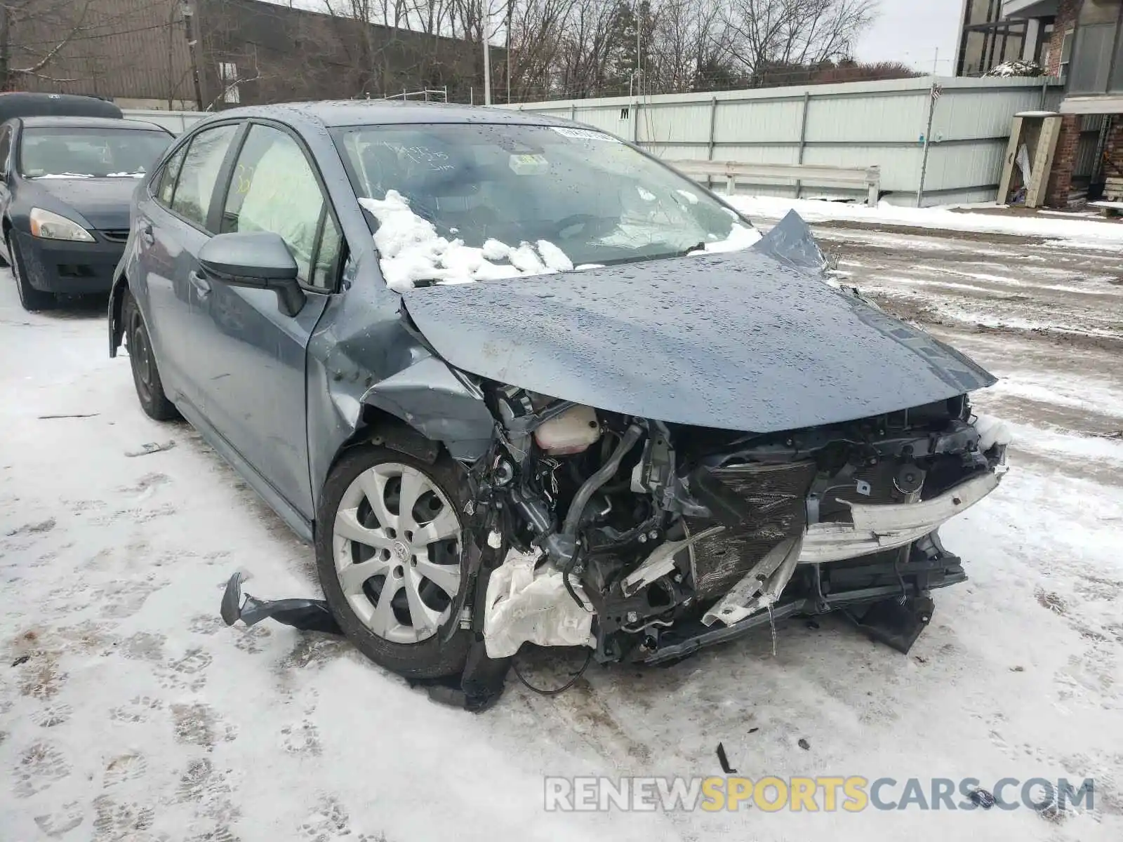 1 Photograph of a damaged car JTDEPRAE1LJ046743 TOYOTA COROLLA 2020