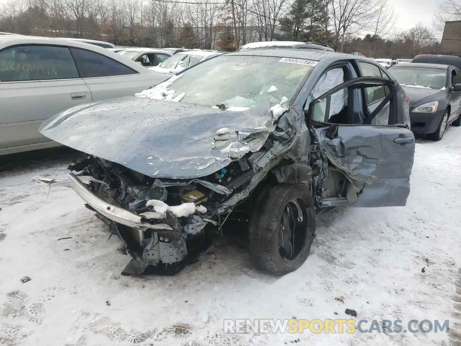 2 Photograph of a damaged car JTDEPRAE1LJ046743 TOYOTA COROLLA 2020