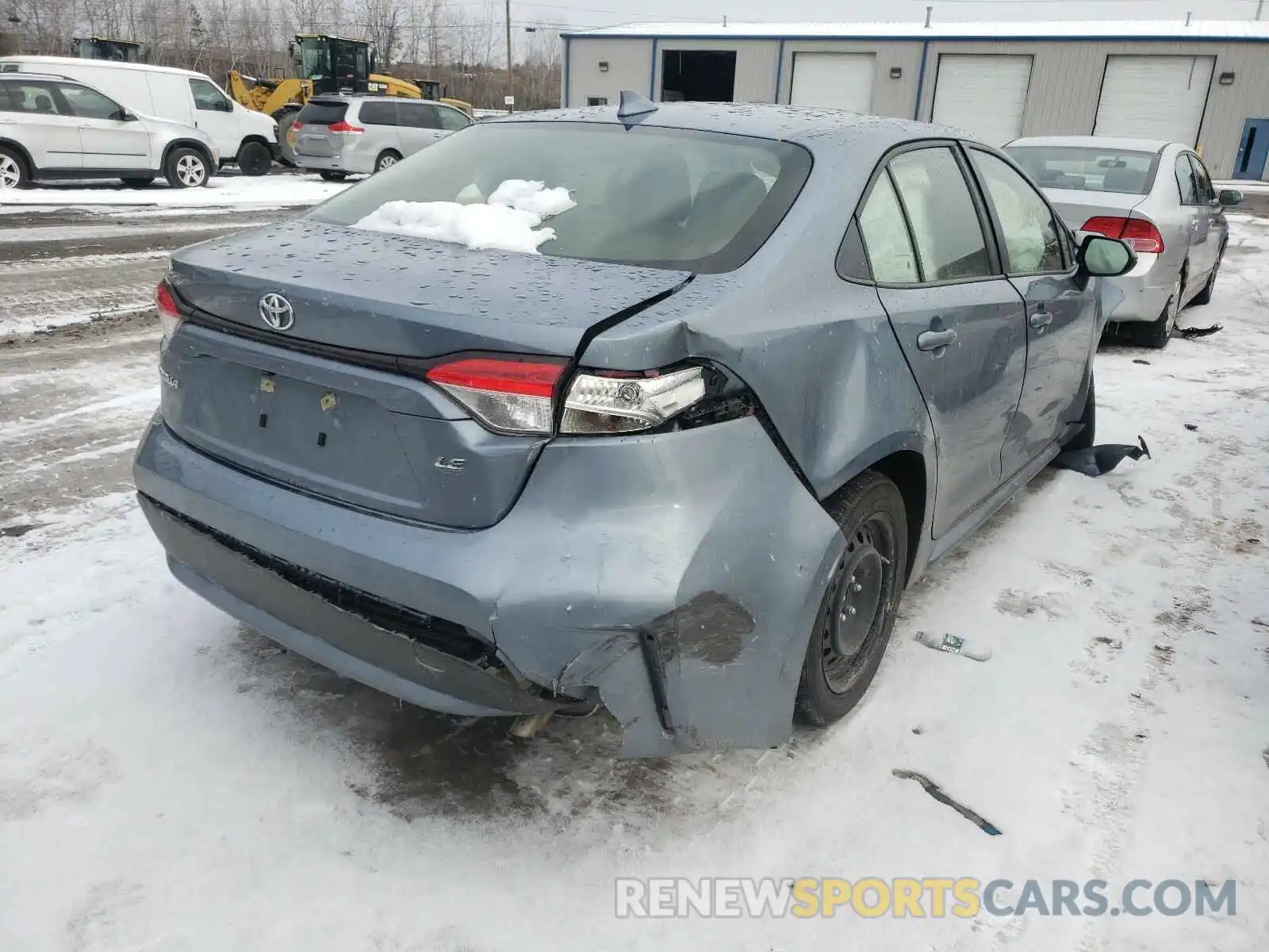 4 Photograph of a damaged car JTDEPRAE1LJ046743 TOYOTA COROLLA 2020