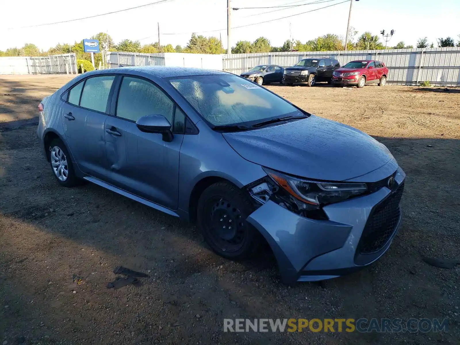 1 Photograph of a damaged car JTDEPRAE1LJ046788 TOYOTA COROLLA 2020