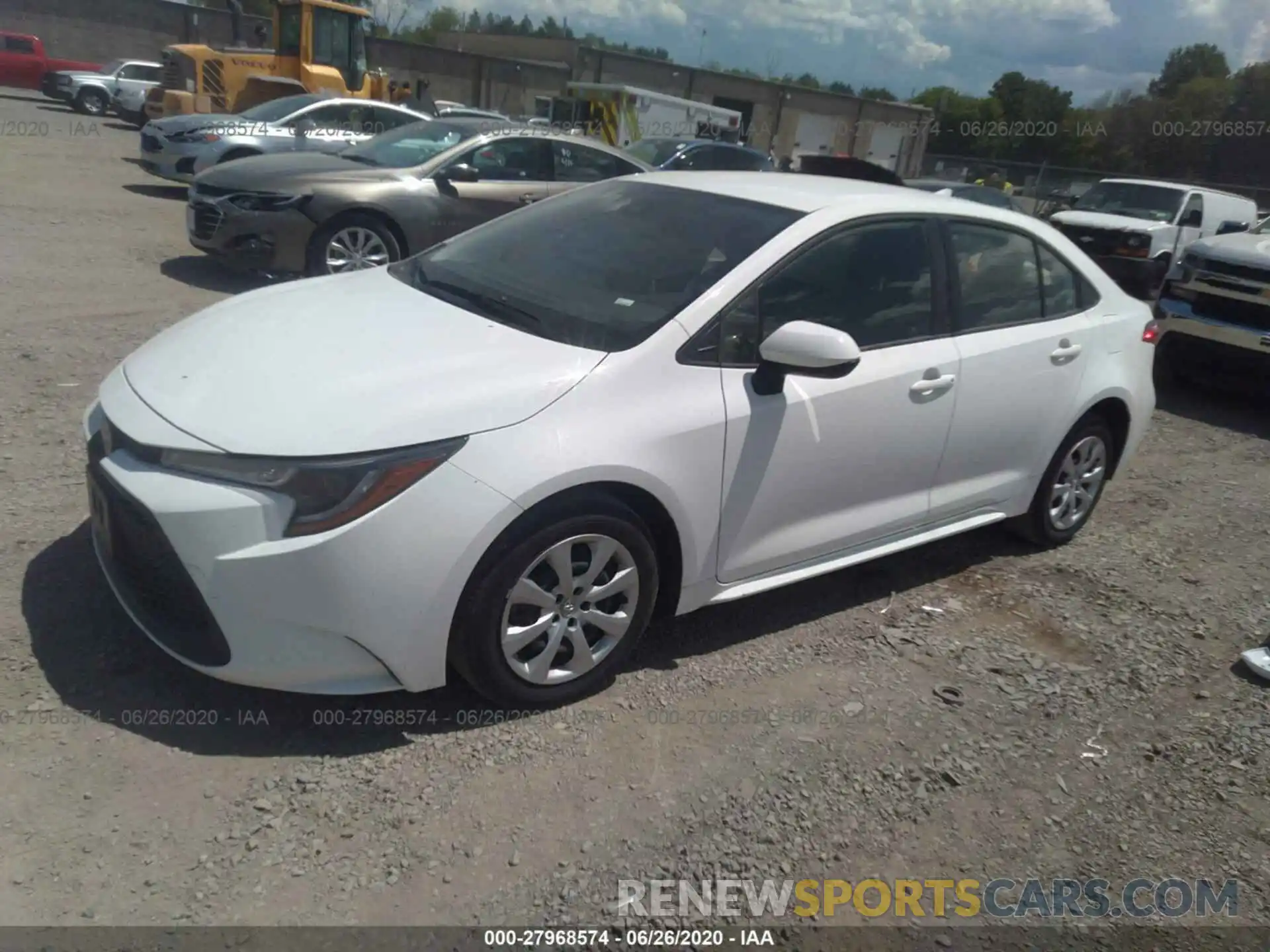 2 Photograph of a damaged car JTDEPRAE1LJ046984 TOYOTA COROLLA 2020