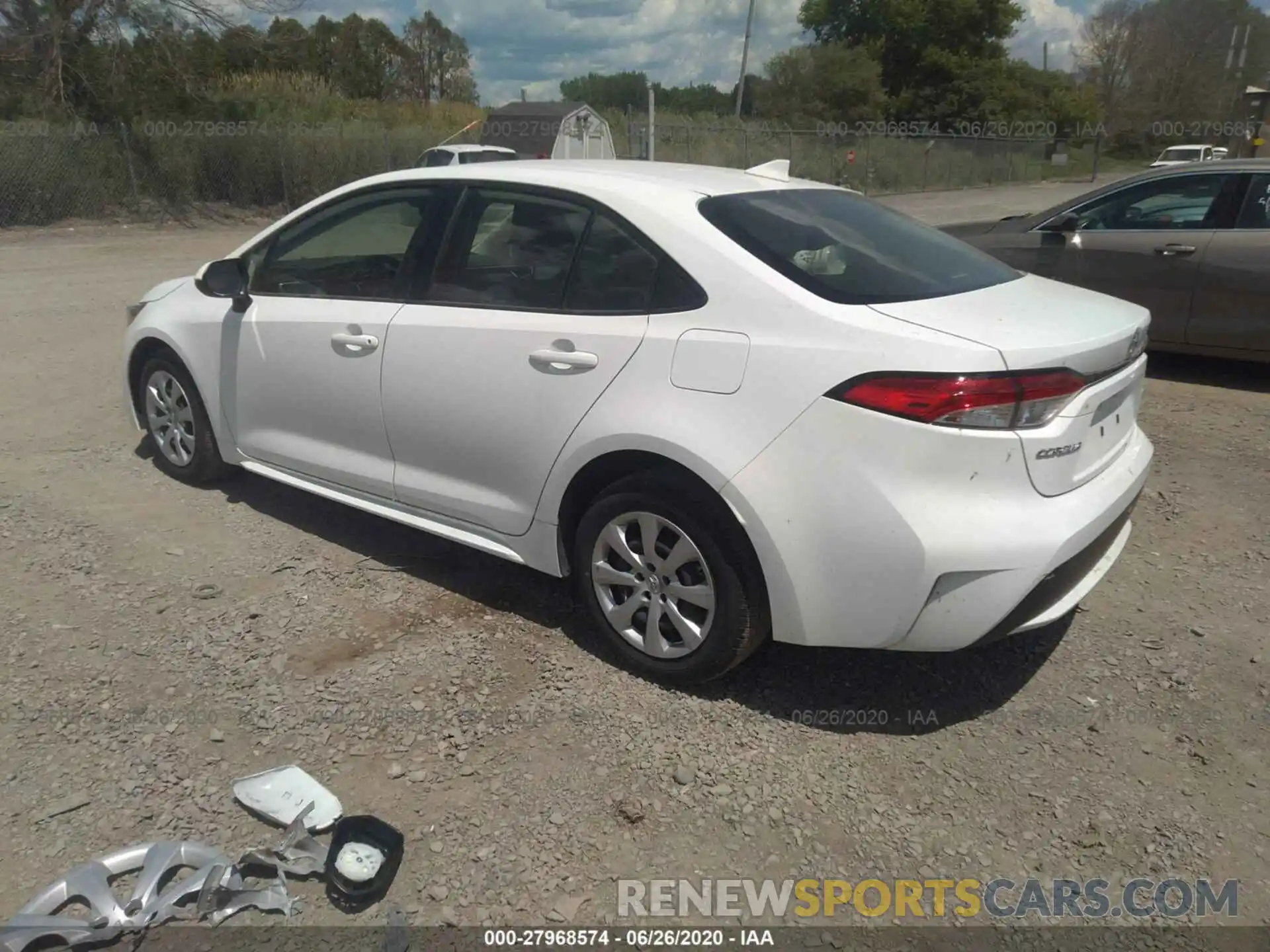 3 Photograph of a damaged car JTDEPRAE1LJ046984 TOYOTA COROLLA 2020