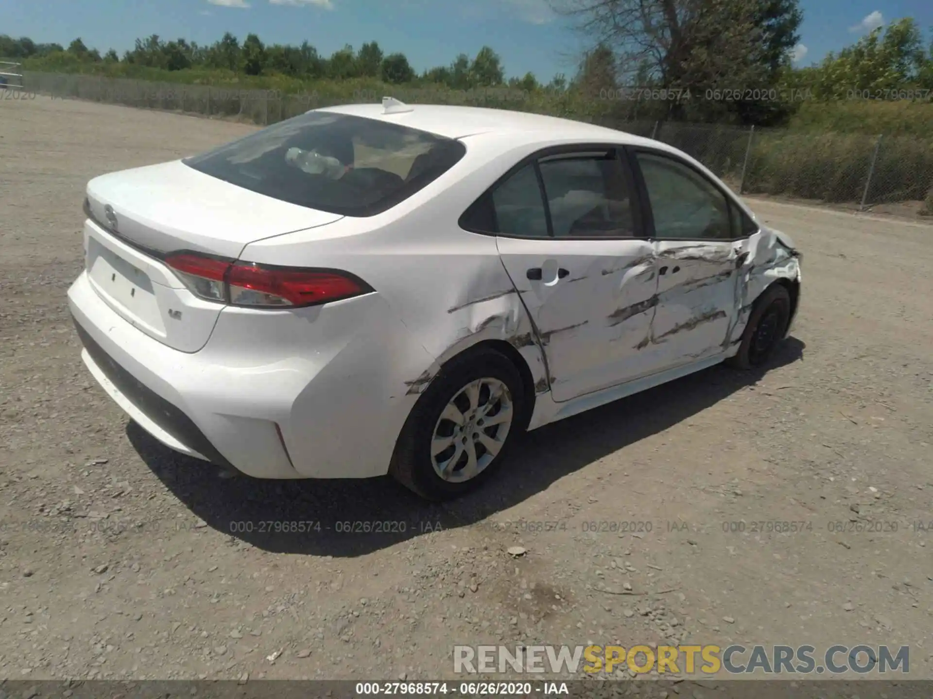 4 Photograph of a damaged car JTDEPRAE1LJ046984 TOYOTA COROLLA 2020