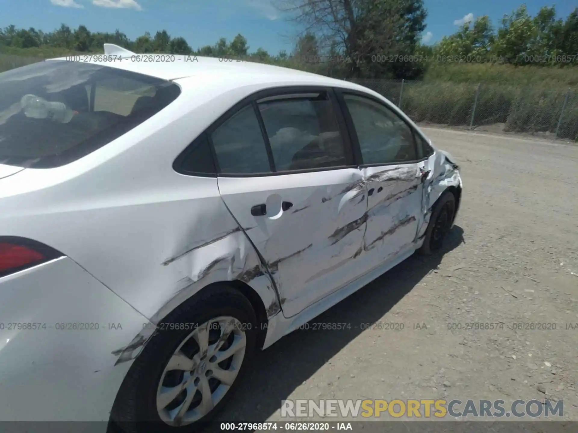 6 Photograph of a damaged car JTDEPRAE1LJ046984 TOYOTA COROLLA 2020