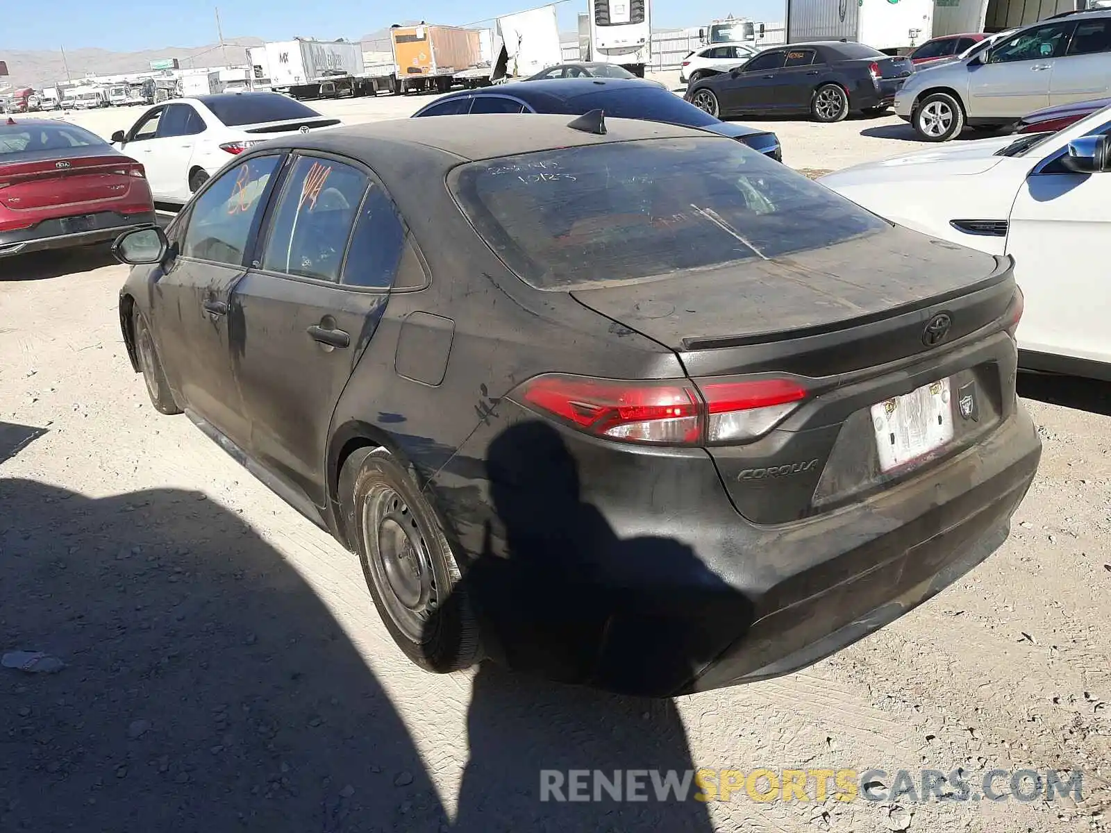 3 Photograph of a damaged car JTDEPRAE1LJ046998 TOYOTA COROLLA 2020