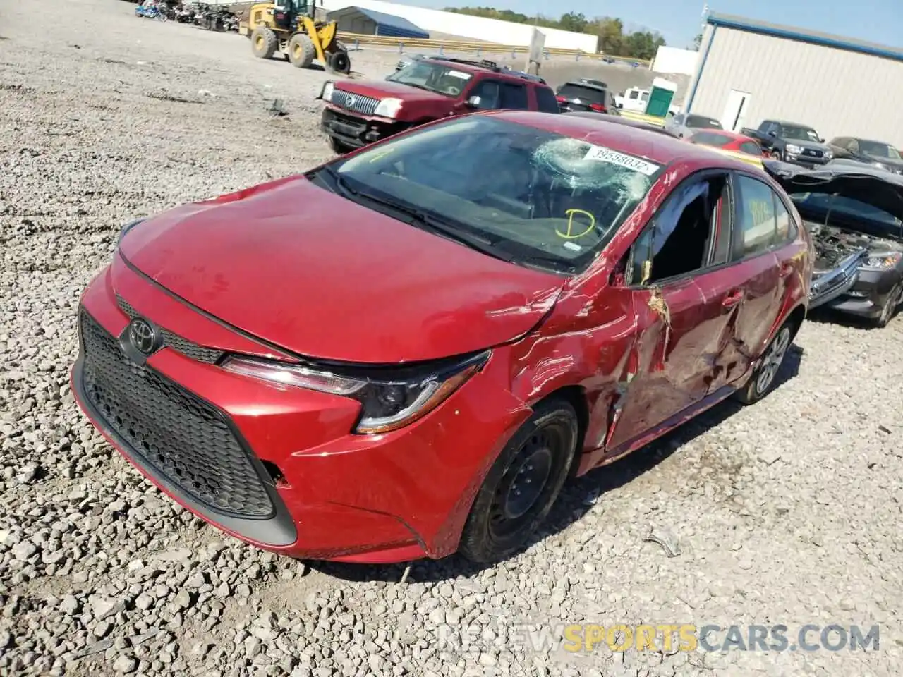 2 Photograph of a damaged car JTDEPRAE1LJ047097 TOYOTA COROLLA 2020