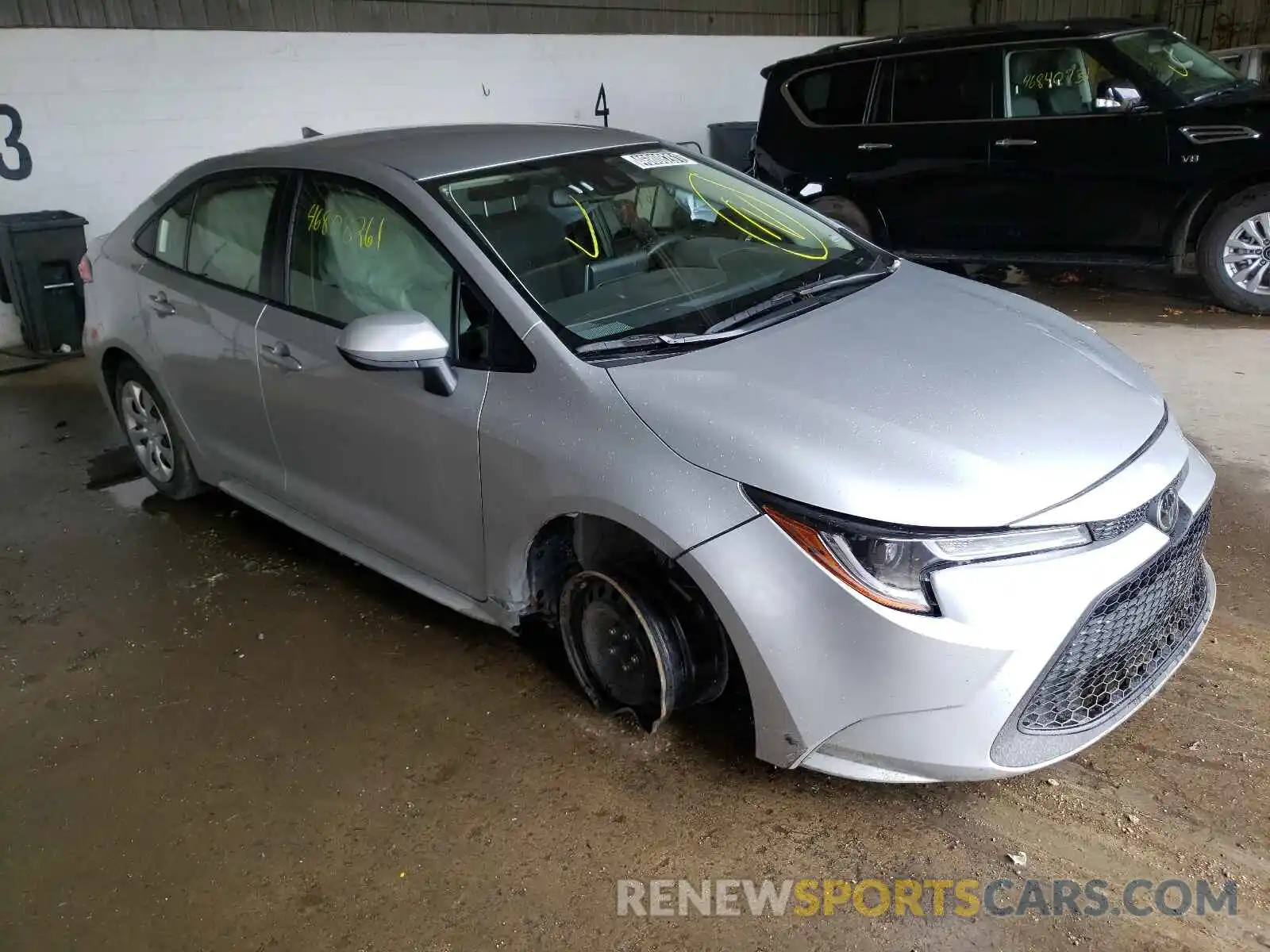 1 Photograph of a damaged car JTDEPRAE1LJ047147 TOYOTA COROLLA 2020