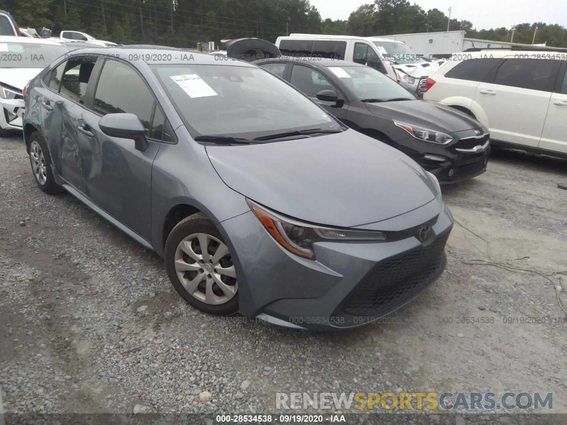 1 Photograph of a damaged car JTDEPRAE1LJ047231 TOYOTA COROLLA 2020