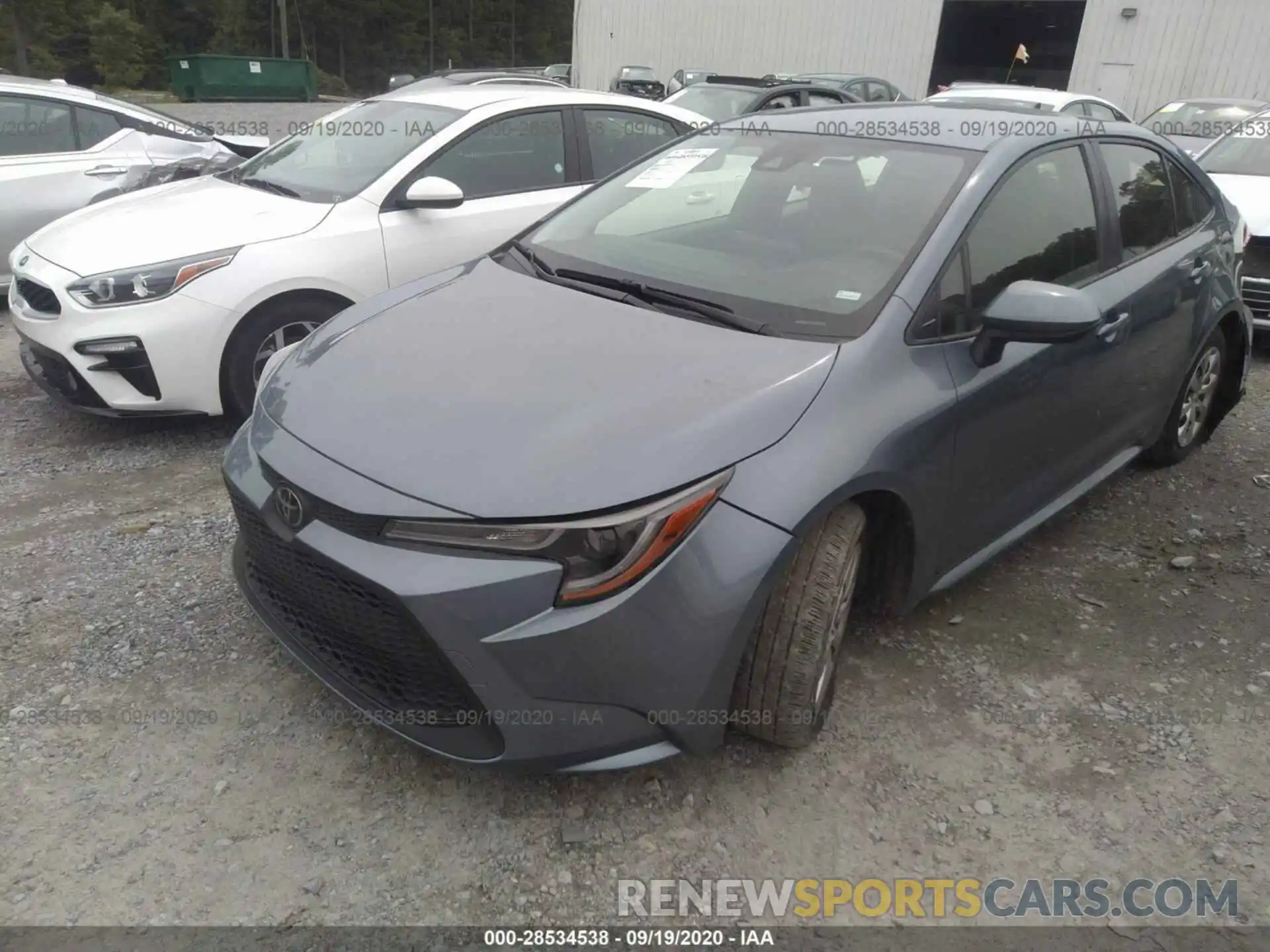 2 Photograph of a damaged car JTDEPRAE1LJ047231 TOYOTA COROLLA 2020