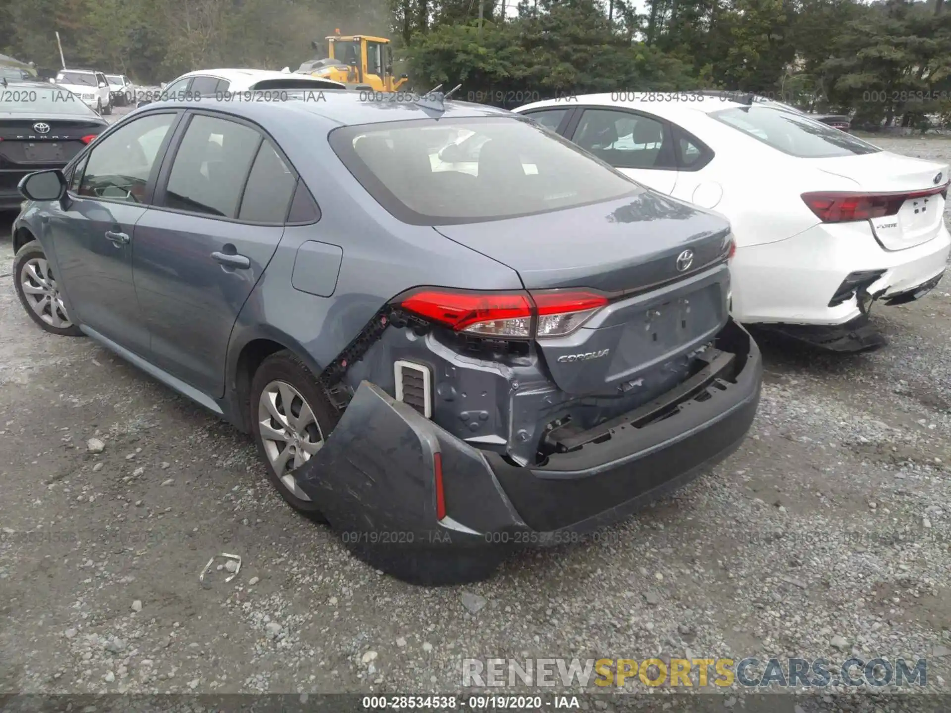 3 Photograph of a damaged car JTDEPRAE1LJ047231 TOYOTA COROLLA 2020