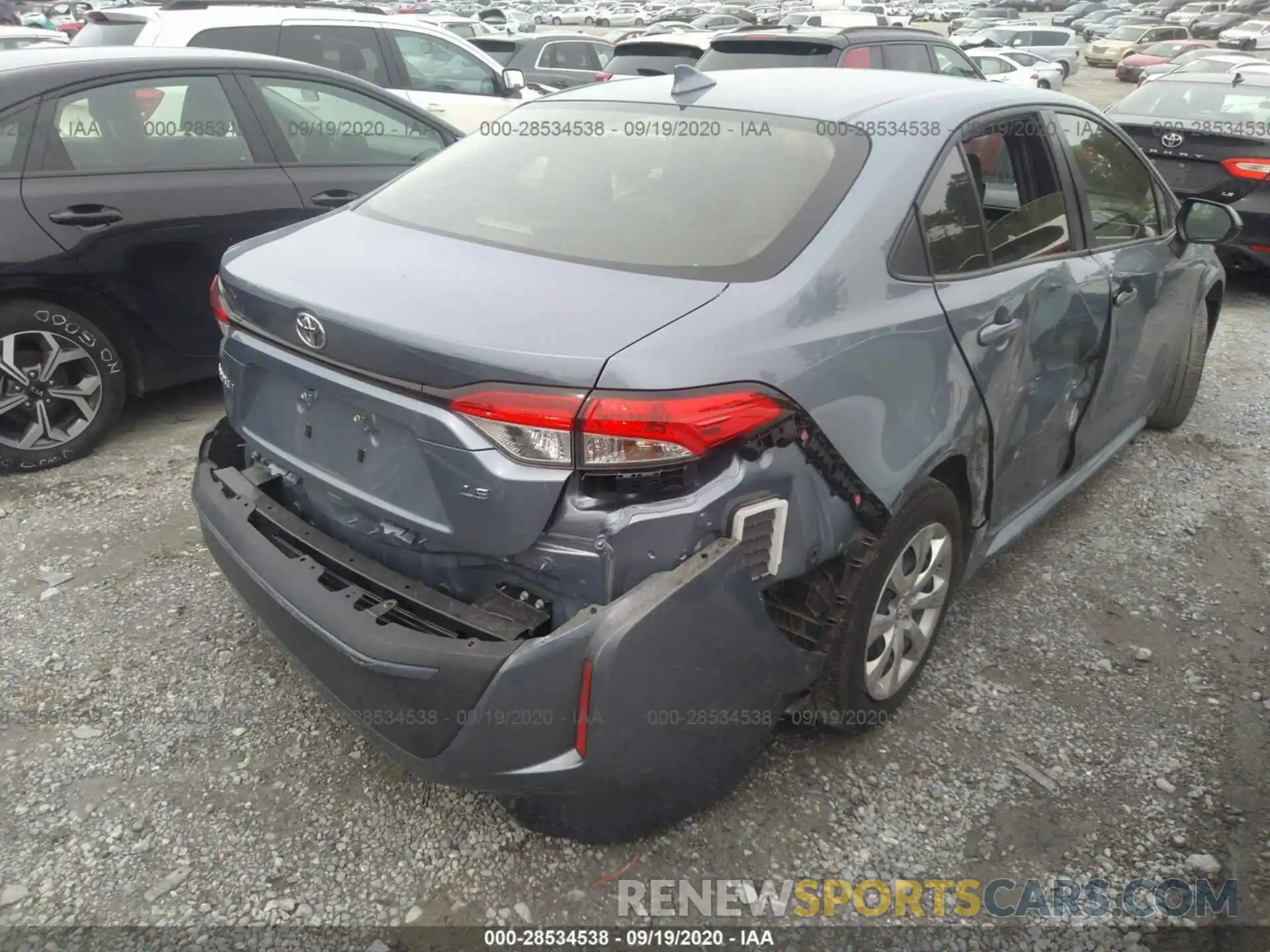 4 Photograph of a damaged car JTDEPRAE1LJ047231 TOYOTA COROLLA 2020