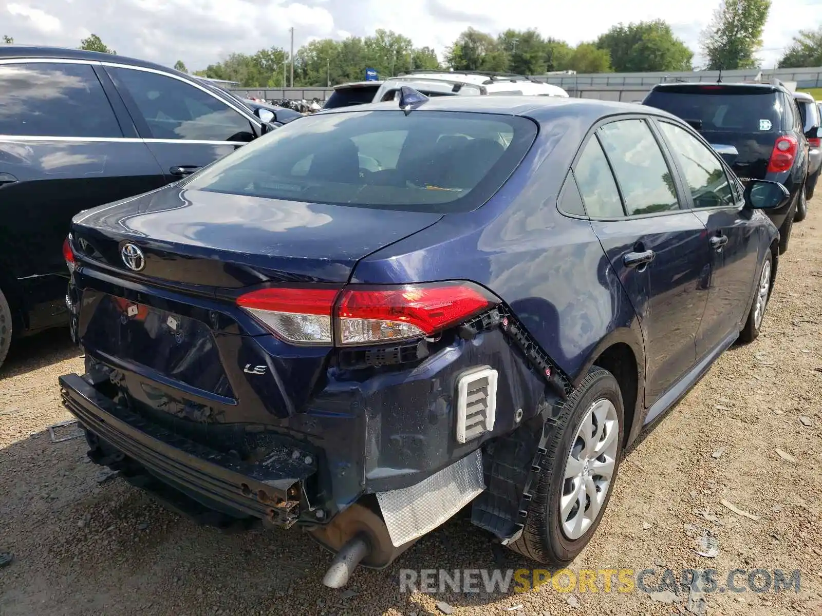 4 Photograph of a damaged car JTDEPRAE1LJ047374 TOYOTA COROLLA 2020