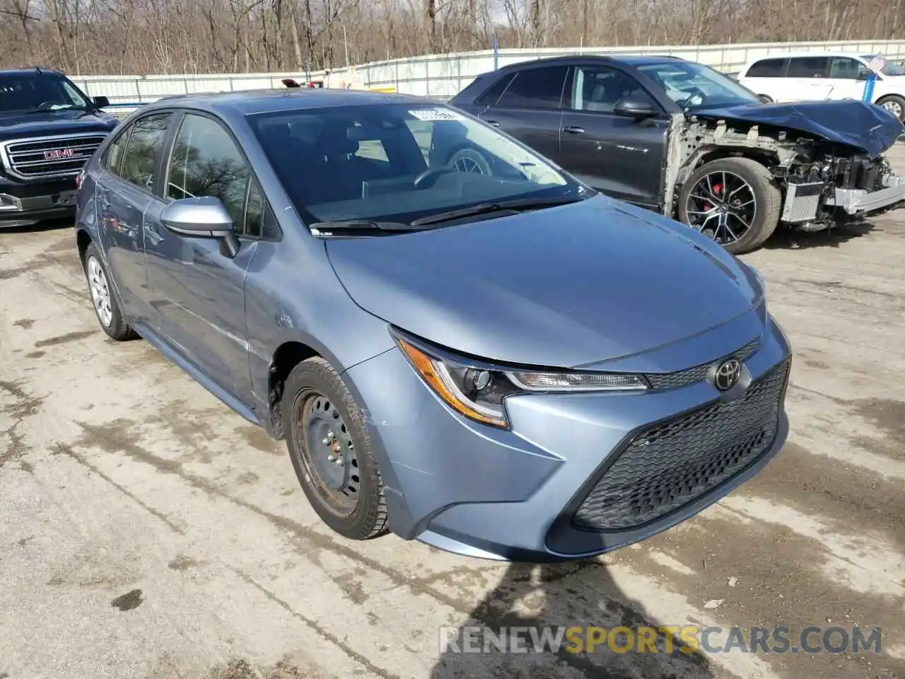 1 Photograph of a damaged car JTDEPRAE1LJ047391 TOYOTA COROLLA 2020