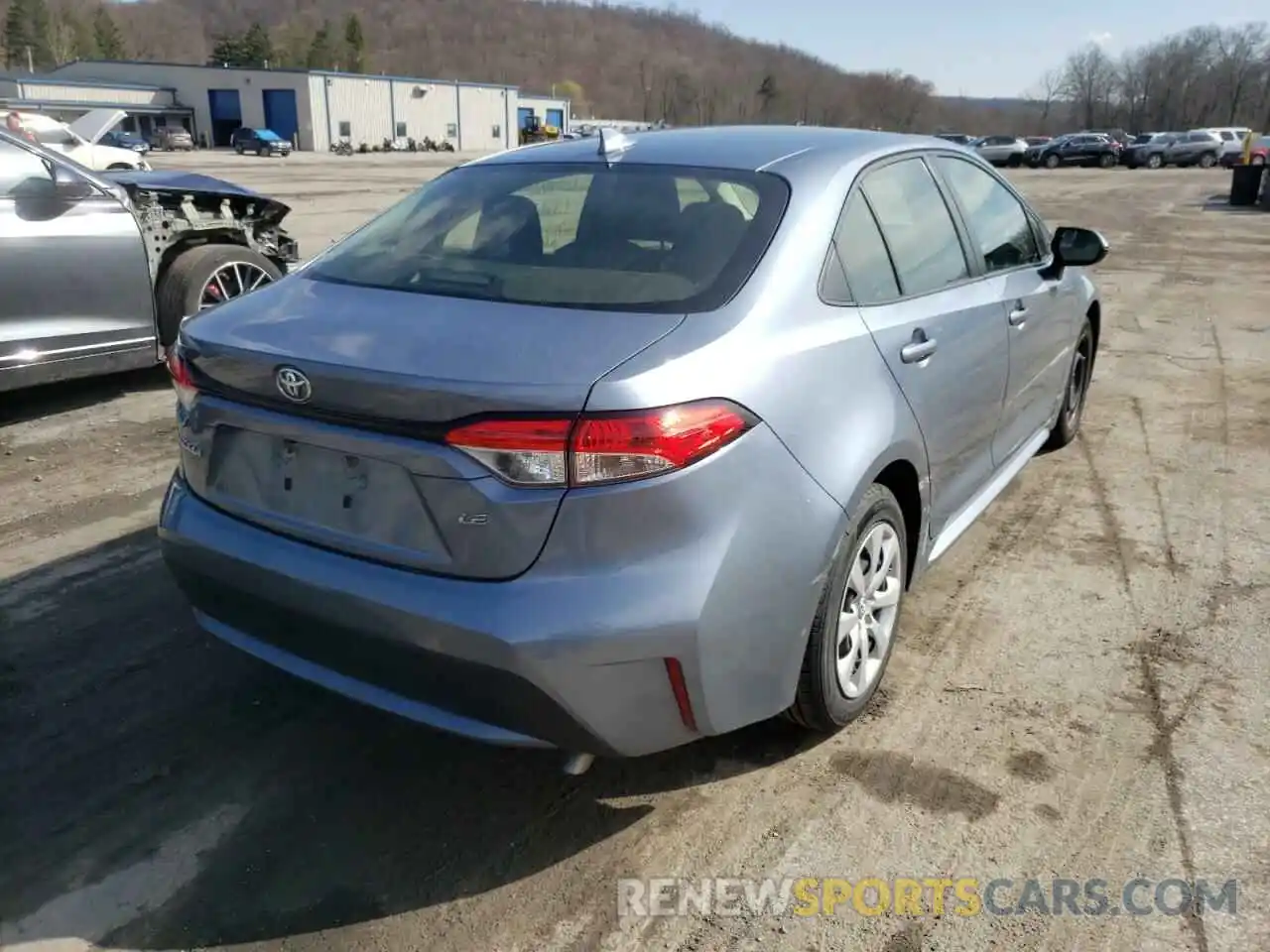 4 Photograph of a damaged car JTDEPRAE1LJ047391 TOYOTA COROLLA 2020