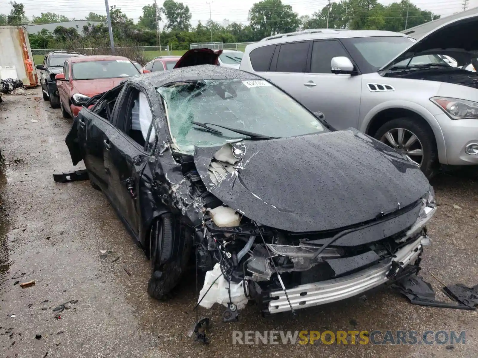 1 Photograph of a damaged car JTDEPRAE1LJ047455 TOYOTA COROLLA 2020