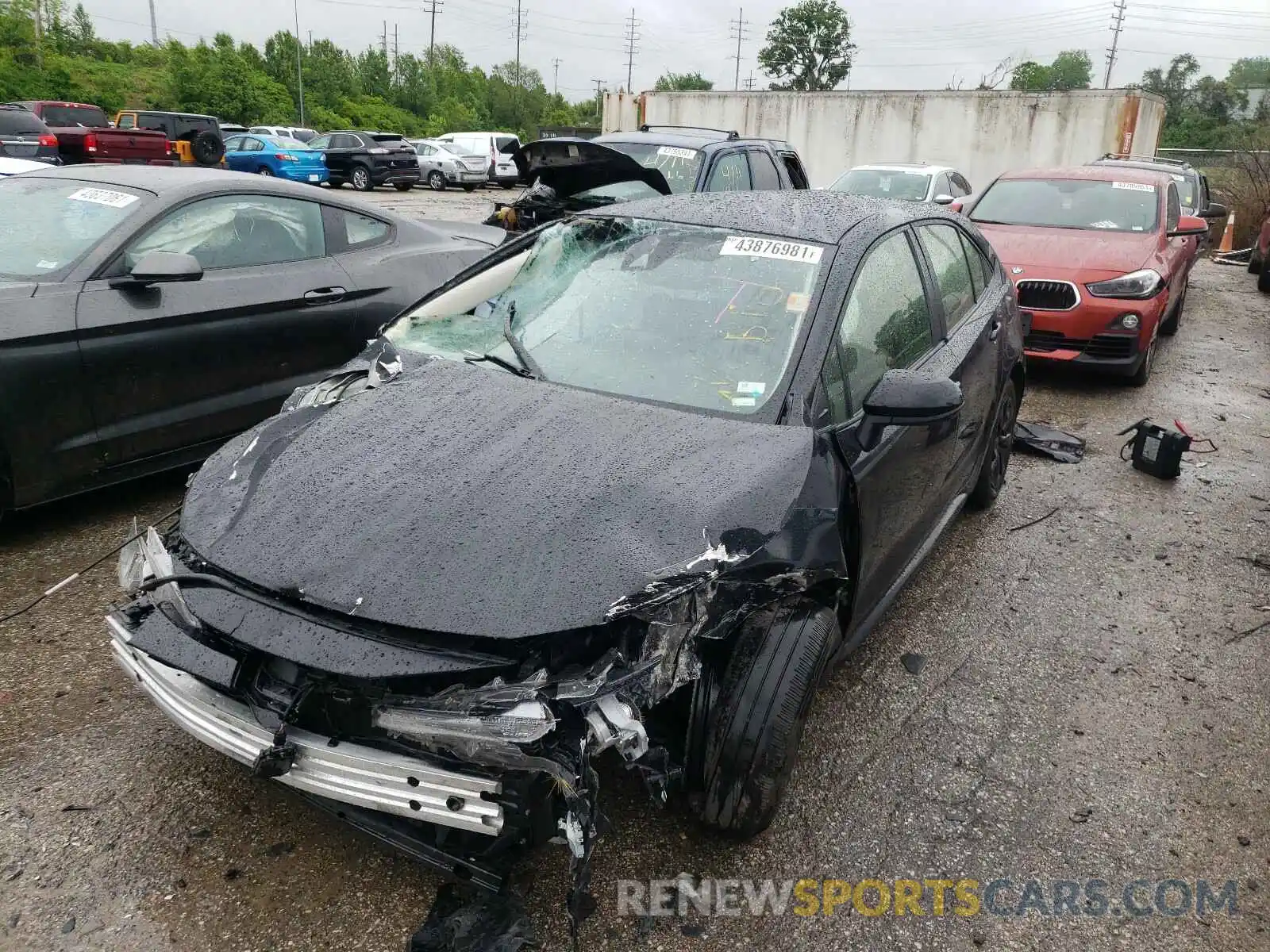 2 Photograph of a damaged car JTDEPRAE1LJ047455 TOYOTA COROLLA 2020