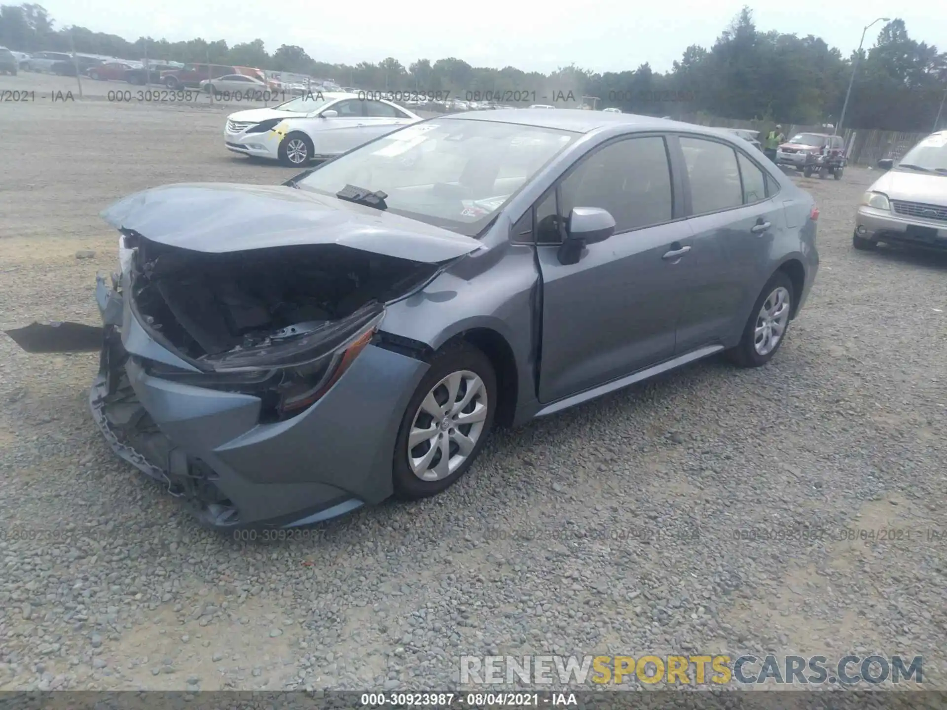 2 Photograph of a damaged car JTDEPRAE1LJ047570 TOYOTA COROLLA 2020