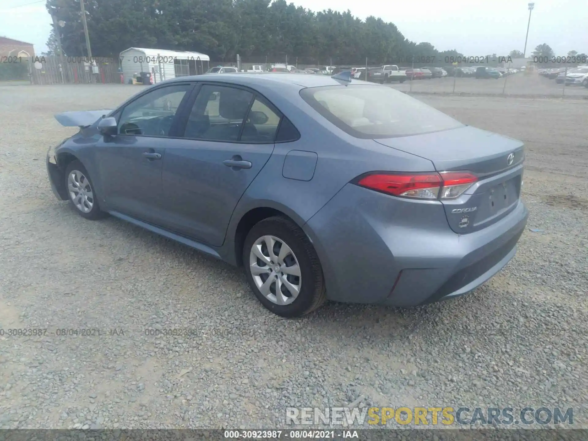 3 Photograph of a damaged car JTDEPRAE1LJ047570 TOYOTA COROLLA 2020