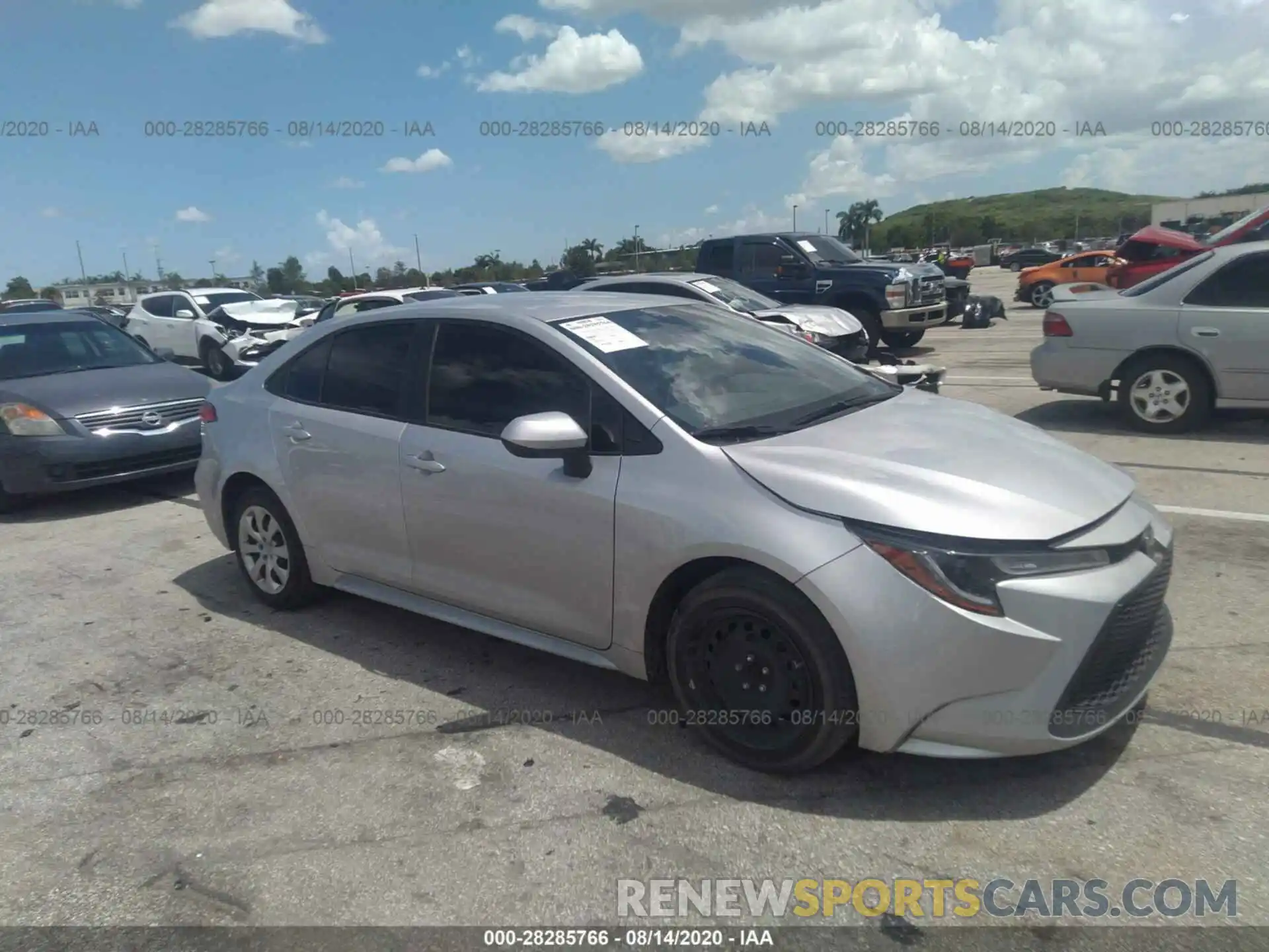 1 Photograph of a damaged car JTDEPRAE1LJ047682 TOYOTA COROLLA 2020