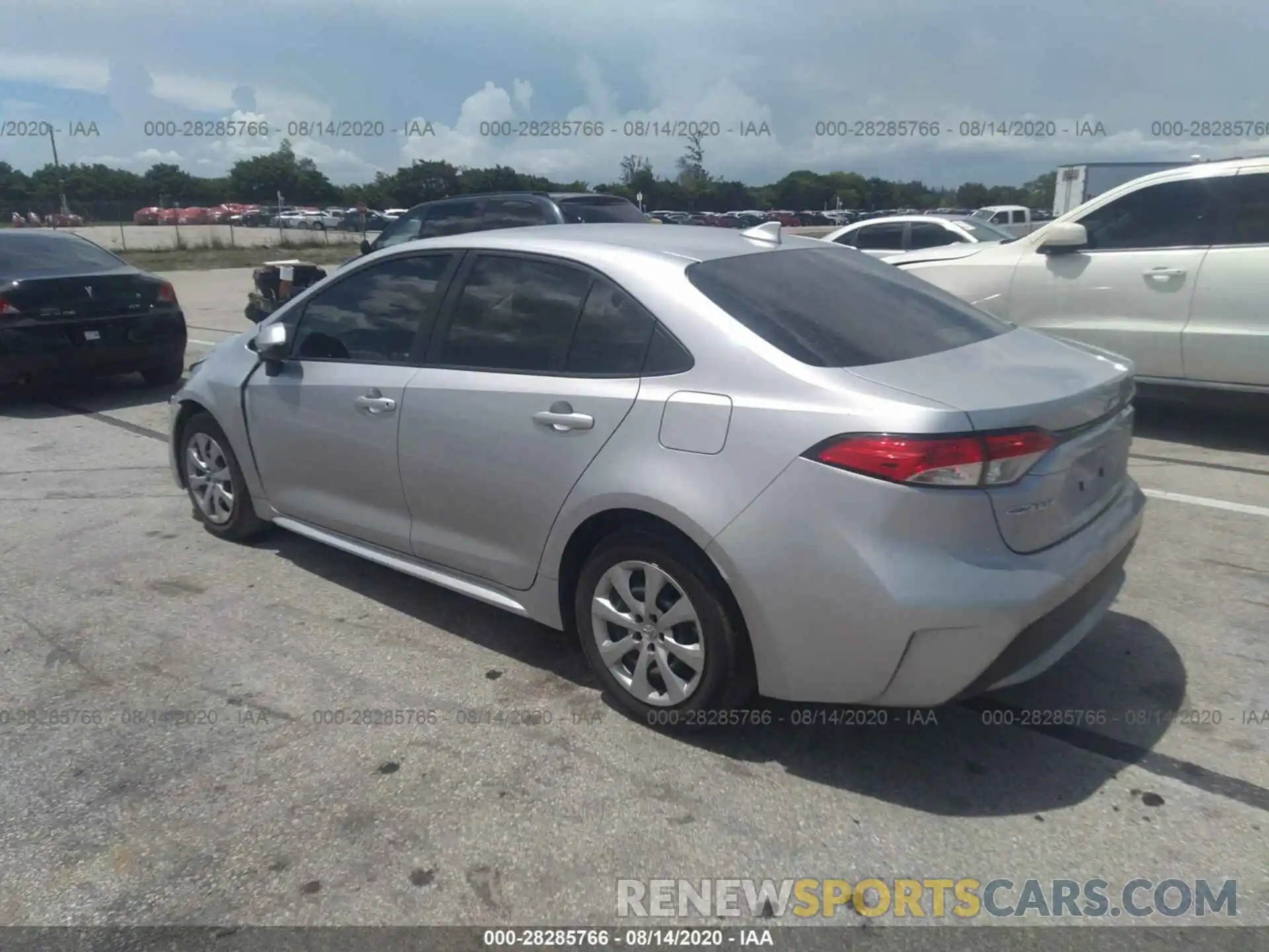 3 Photograph of a damaged car JTDEPRAE1LJ047682 TOYOTA COROLLA 2020