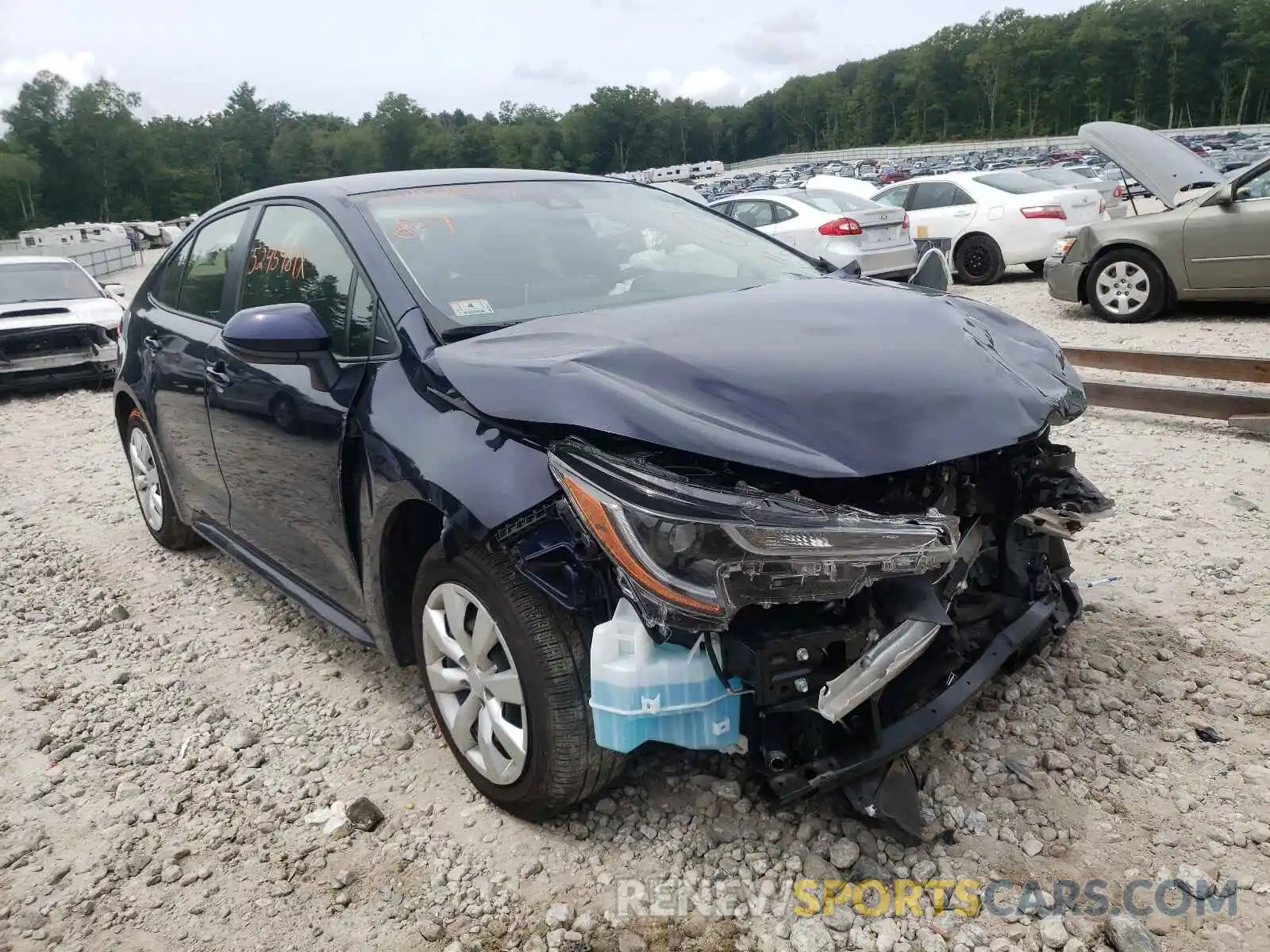 1 Photograph of a damaged car JTDEPRAE1LJ047830 TOYOTA COROLLA 2020