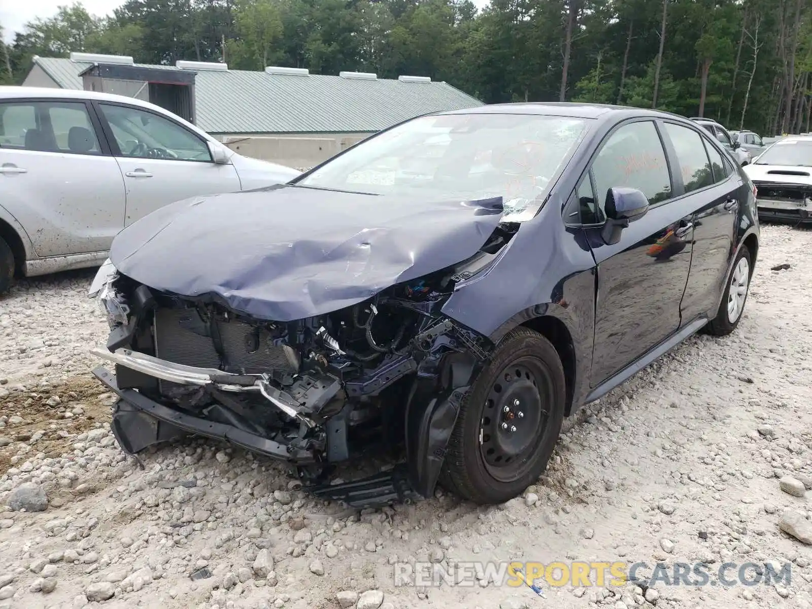 2 Photograph of a damaged car JTDEPRAE1LJ047830 TOYOTA COROLLA 2020