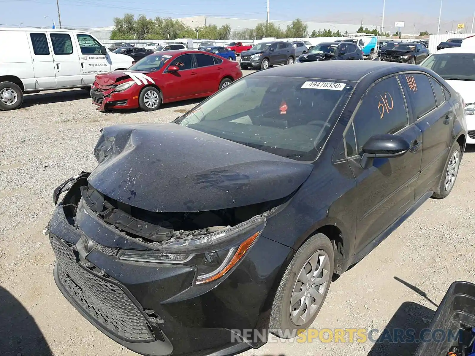 2 Photograph of a damaged car JTDEPRAE1LJ047892 TOYOTA COROLLA 2020