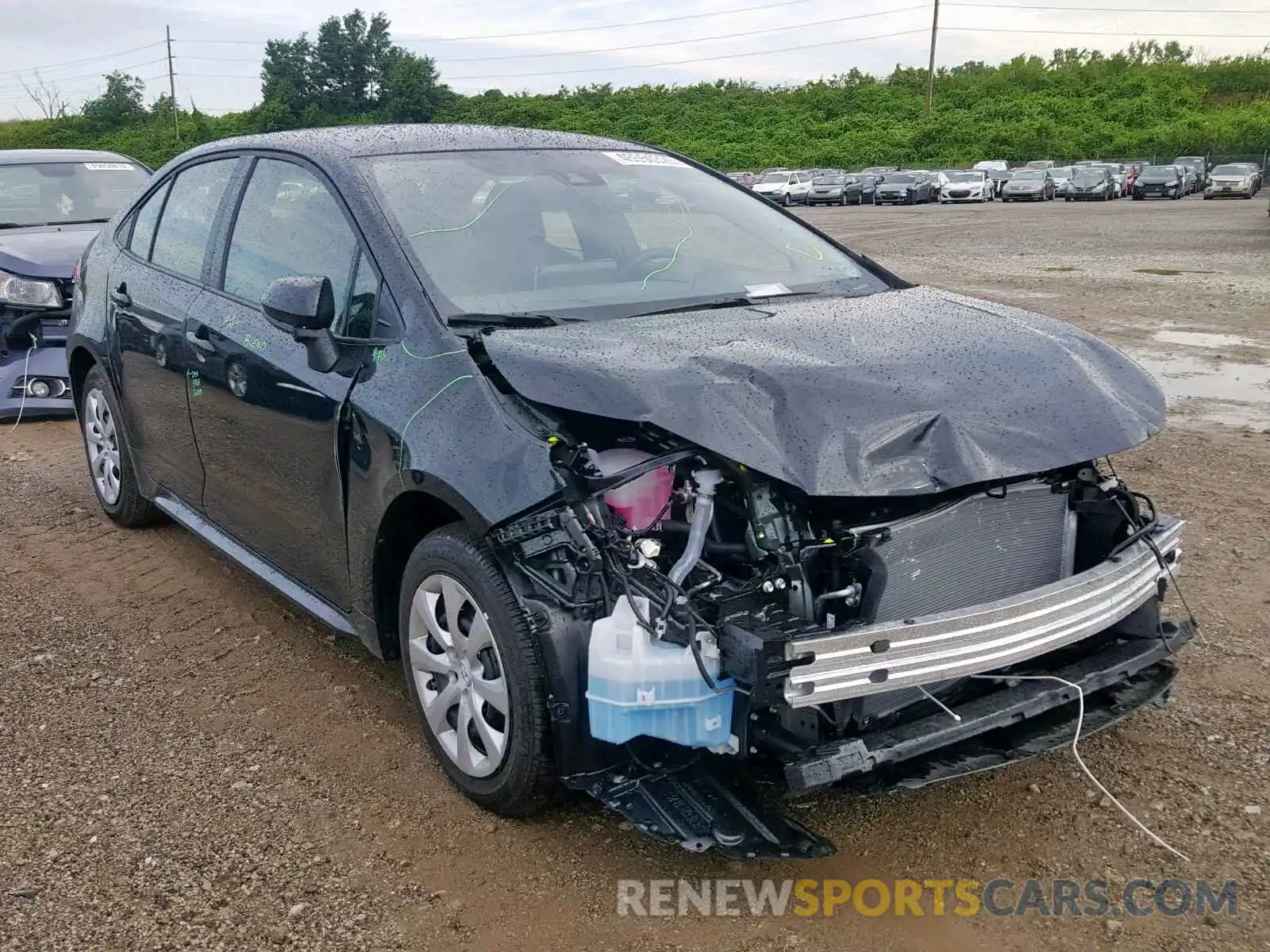 1 Photograph of a damaged car JTDEPRAE1LJ048167 TOYOTA COROLLA 2020