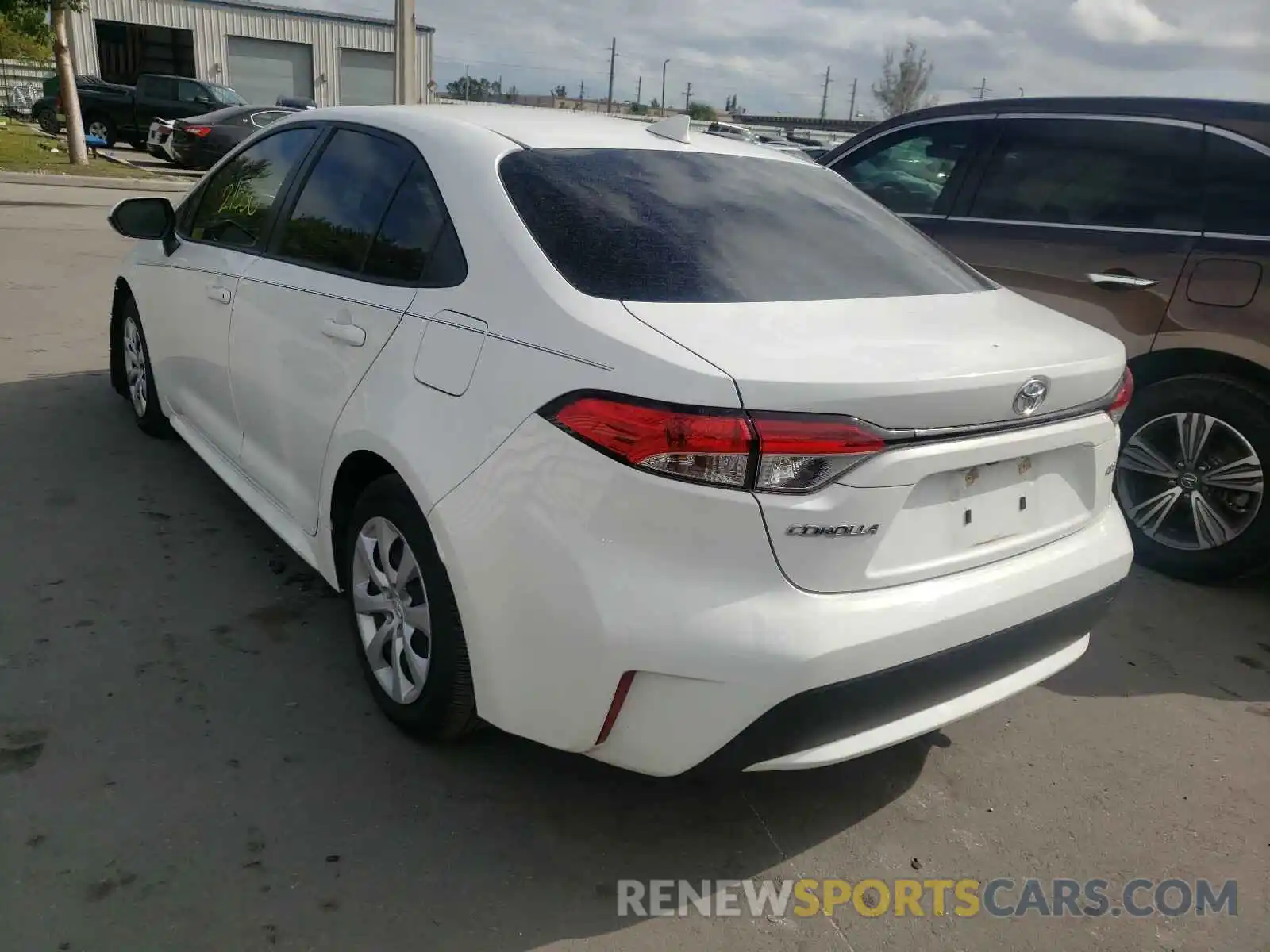 3 Photograph of a damaged car JTDEPRAE1LJ048508 TOYOTA COROLLA 2020