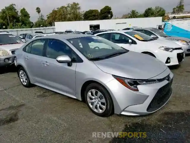 1 Photograph of a damaged car JTDEPRAE1LJ049240 TOYOTA COROLLA 2020