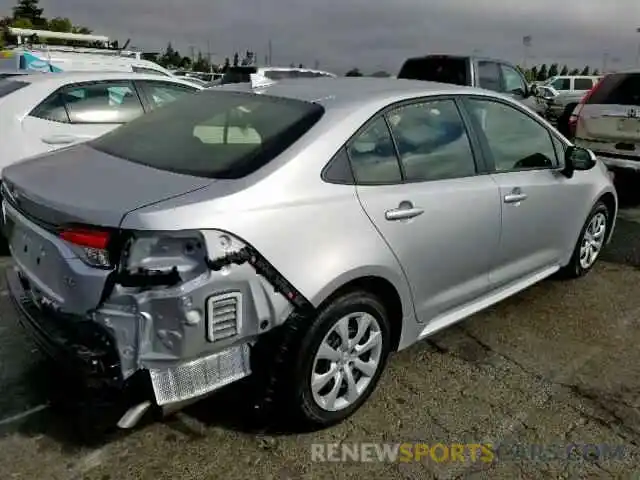 4 Photograph of a damaged car JTDEPRAE1LJ049240 TOYOTA COROLLA 2020